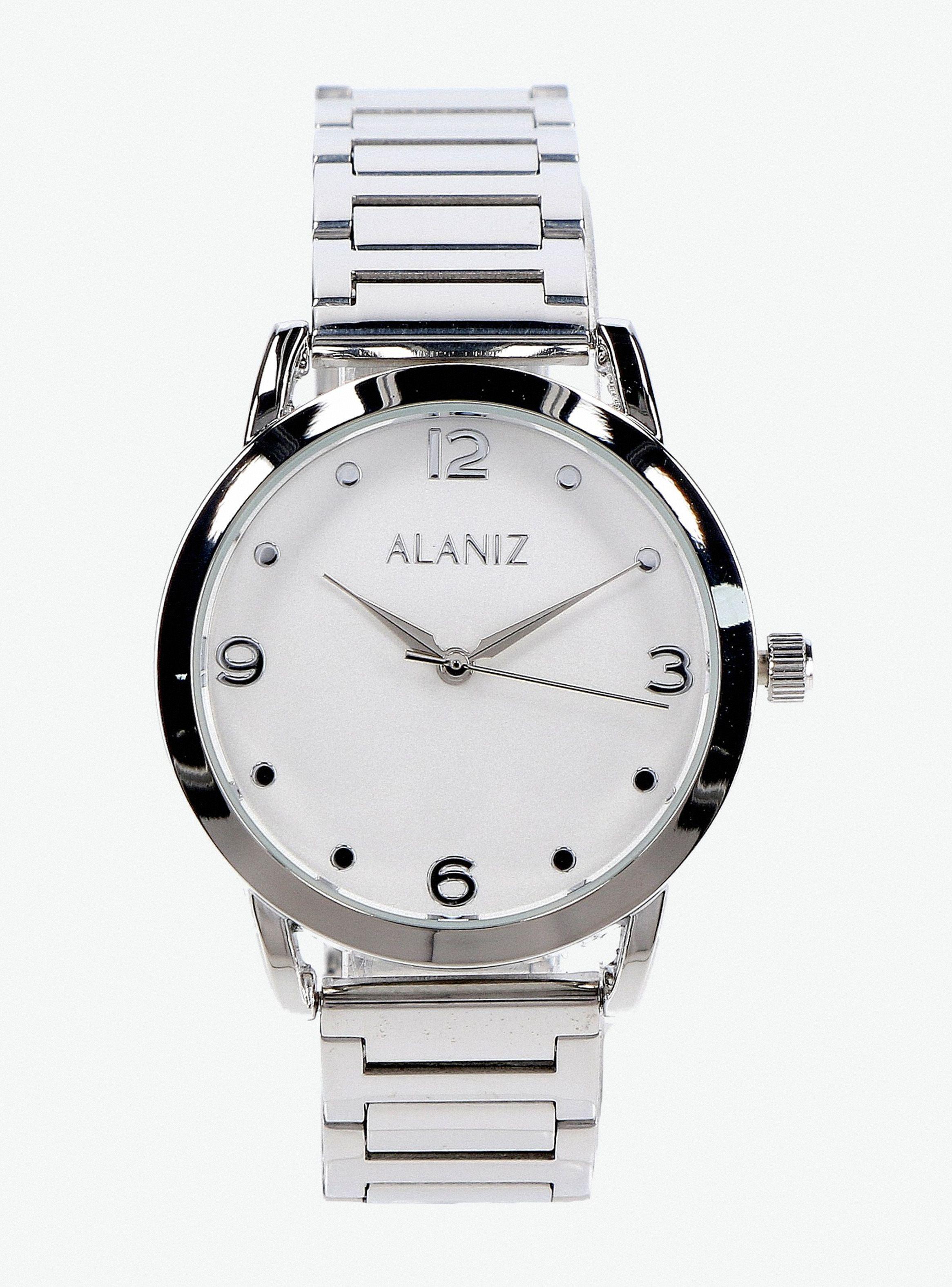 Pack Reloj Análogo Plata Mujer + Aros-0