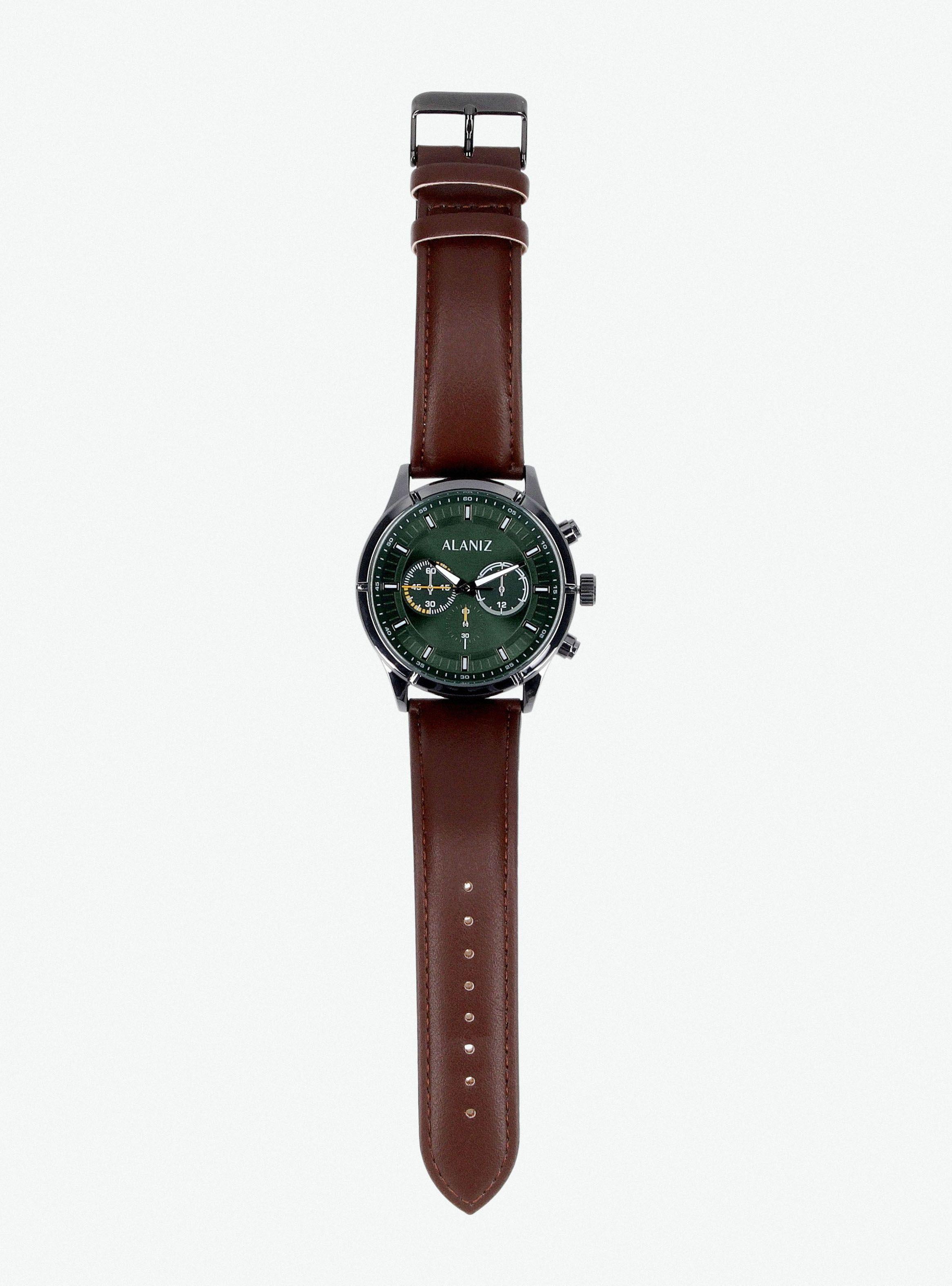 Pack Reloj Análogo Café de Hombre + Billetera-2
