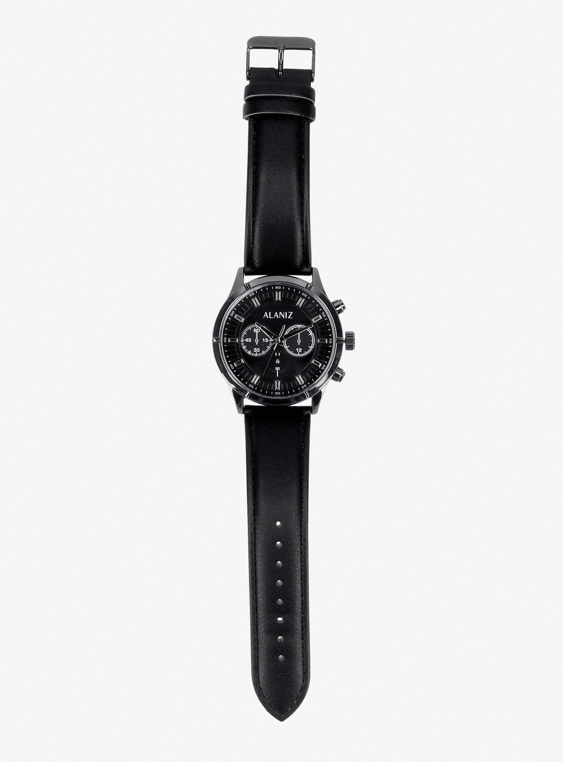 Pack Reloj Análogo Negro de Hombre +Billetera-3