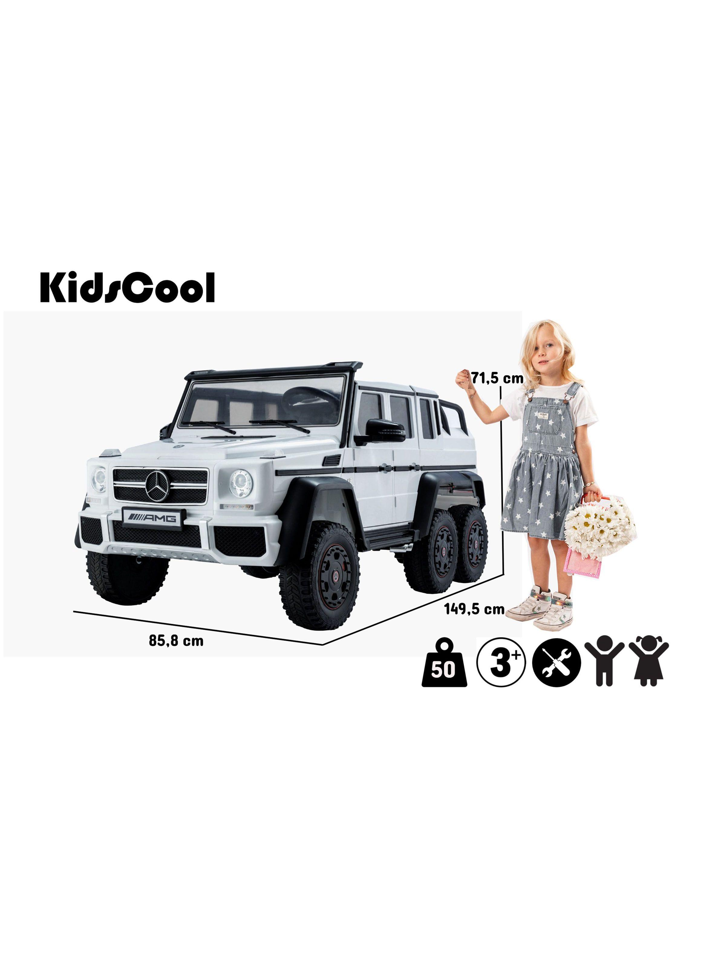 Auto a Batería G63 Mercedes 6X6 Blanco-4