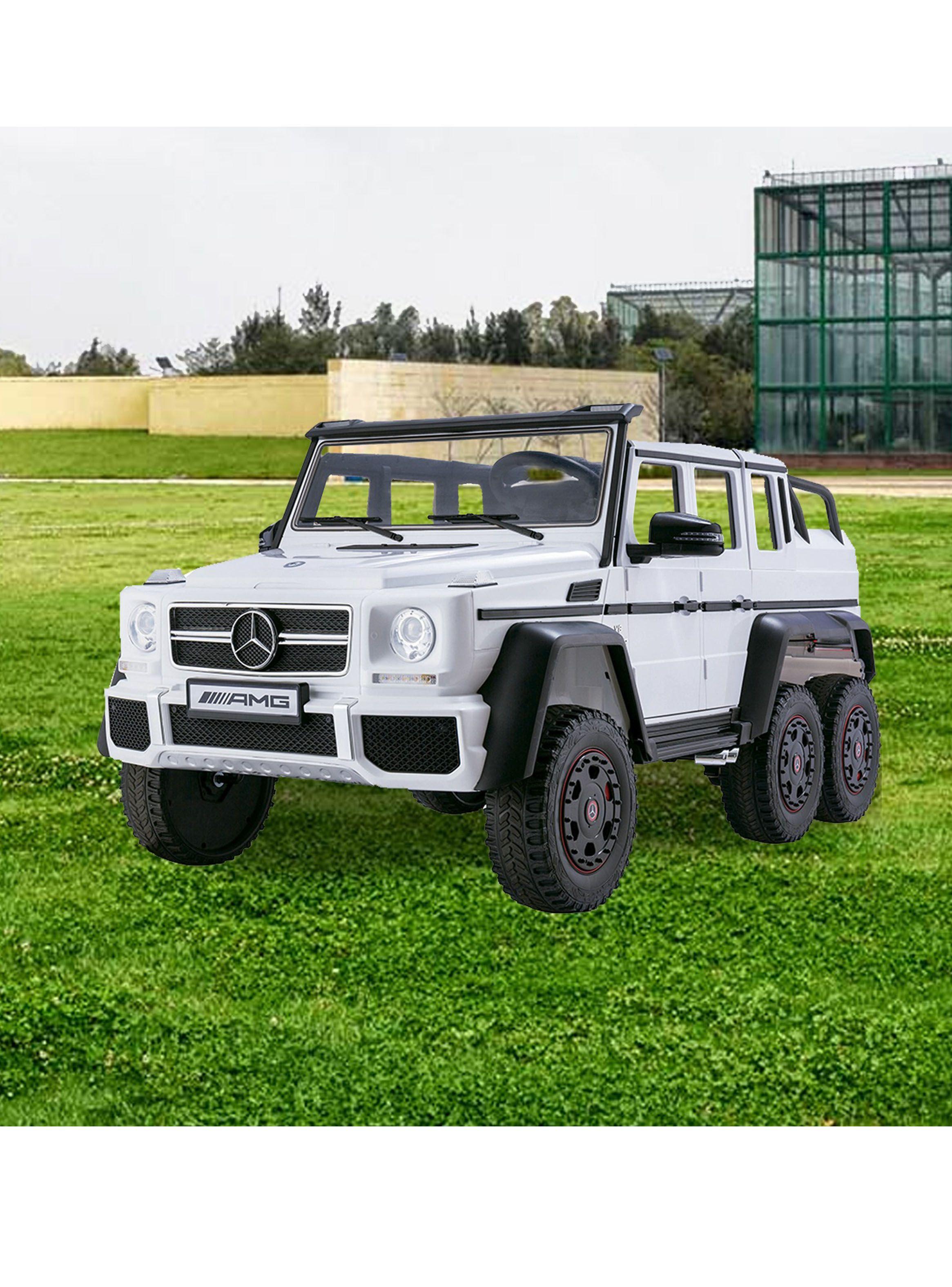 Auto a Batería G63 Mercedes 6X6 Blanco-5