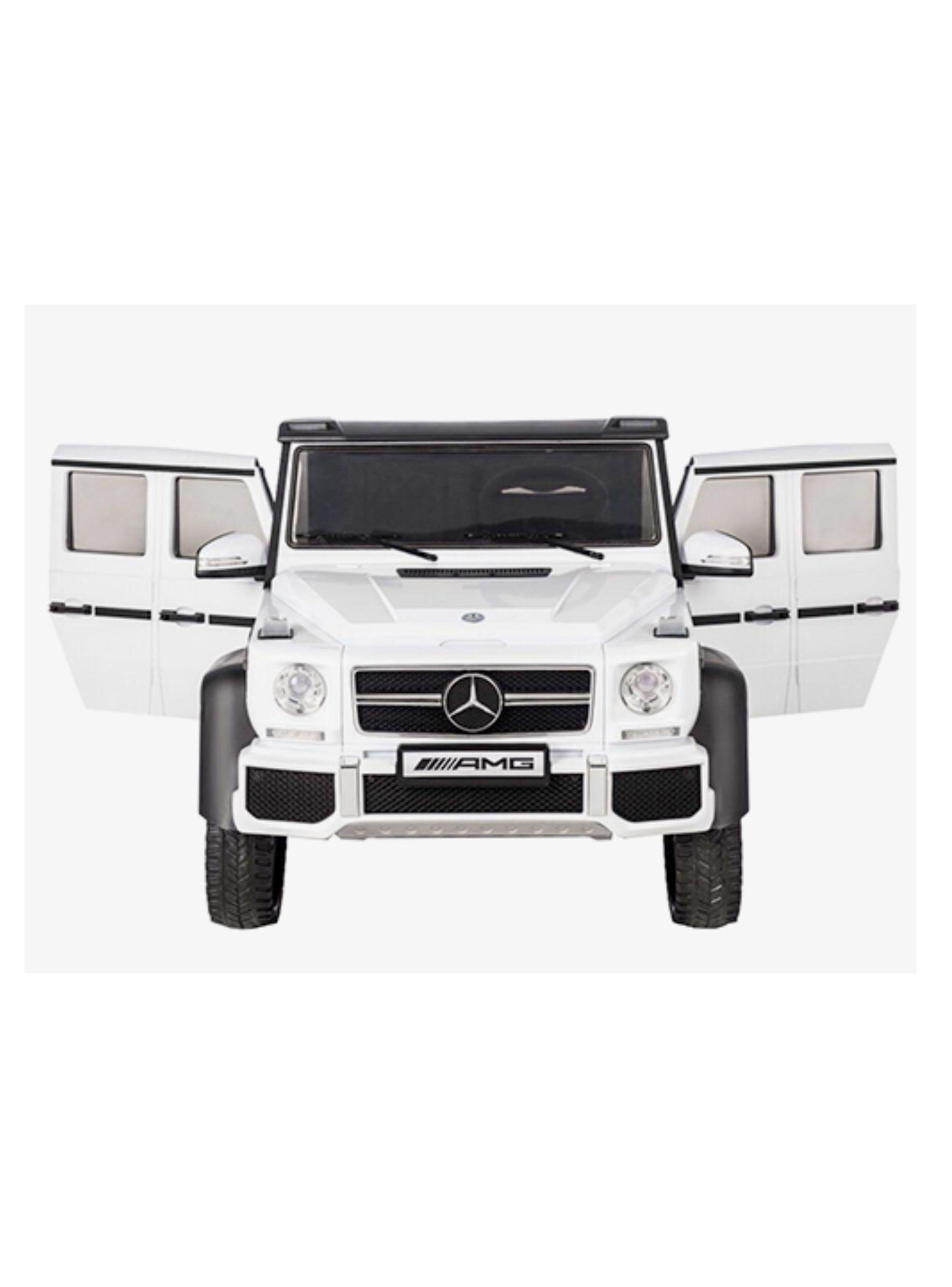 Auto a Batería G63 Mercedes 6X6 Blanco-3
