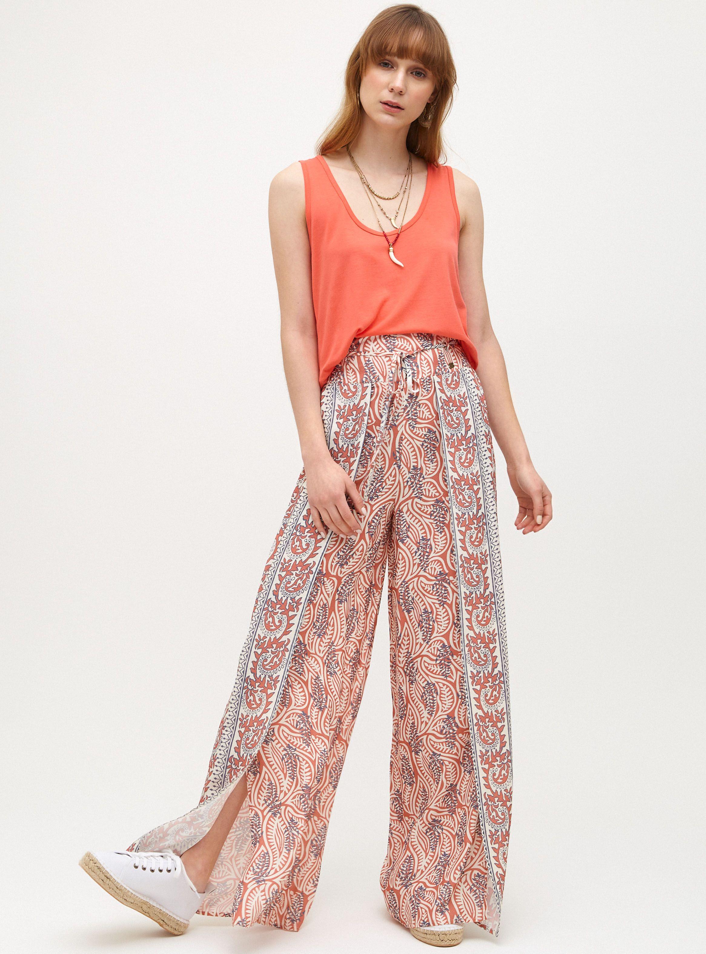 Pantalón Ancho envolvente con Estampado-3