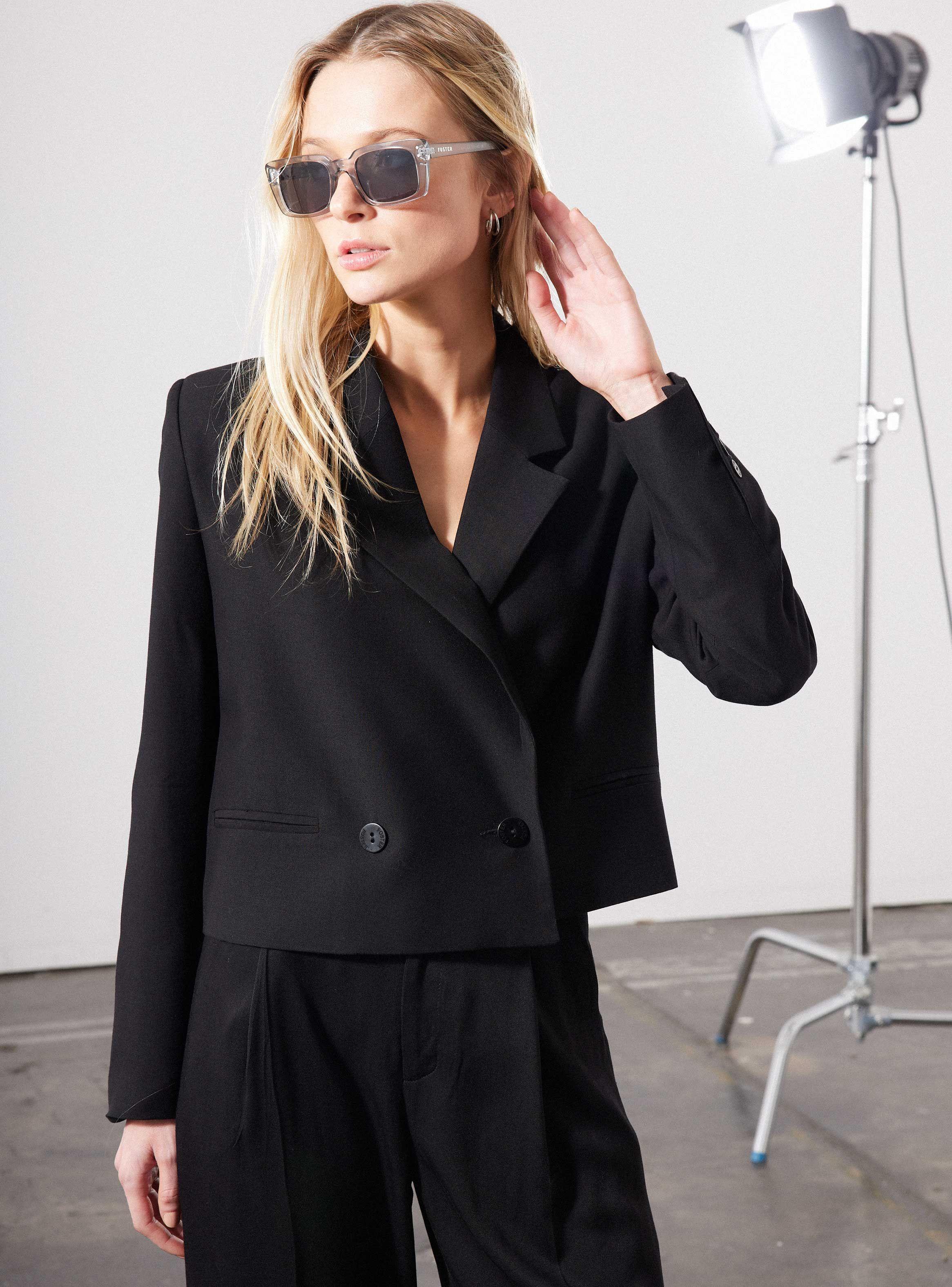Blazer Crop con Botones-0