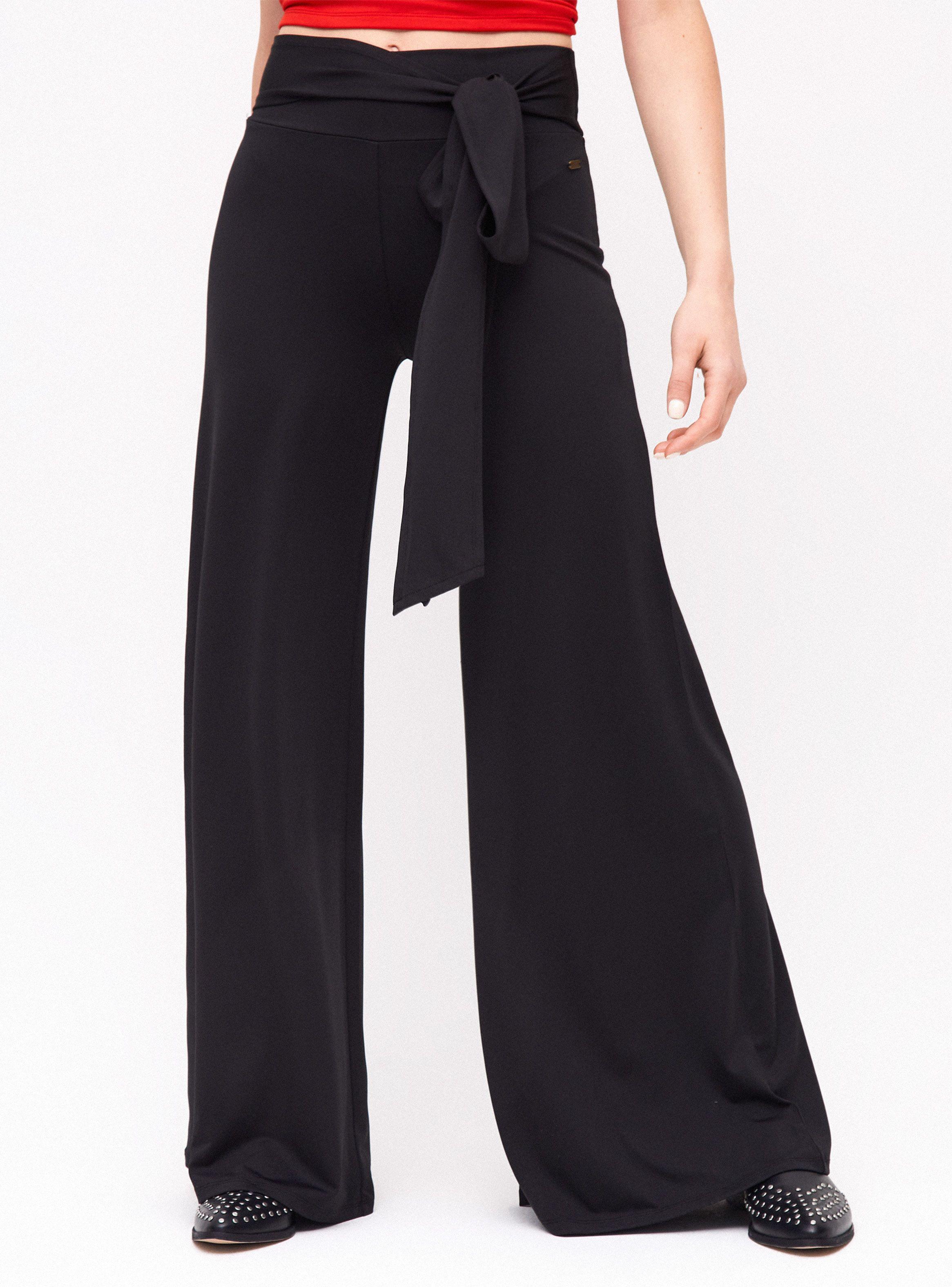 Pantalón Palazzo con Lazo-0