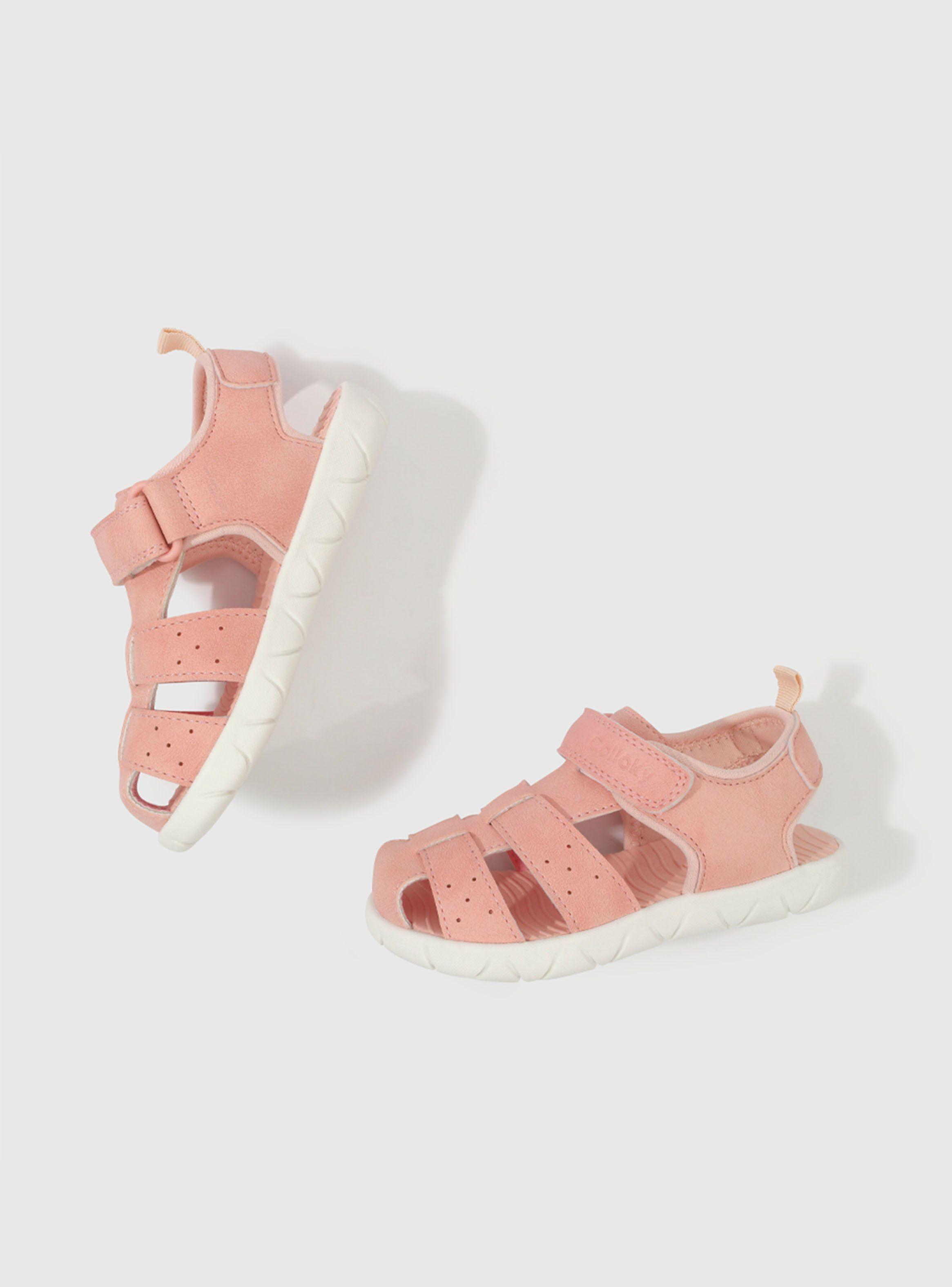 Sandalia Pink Velcro Niña-2