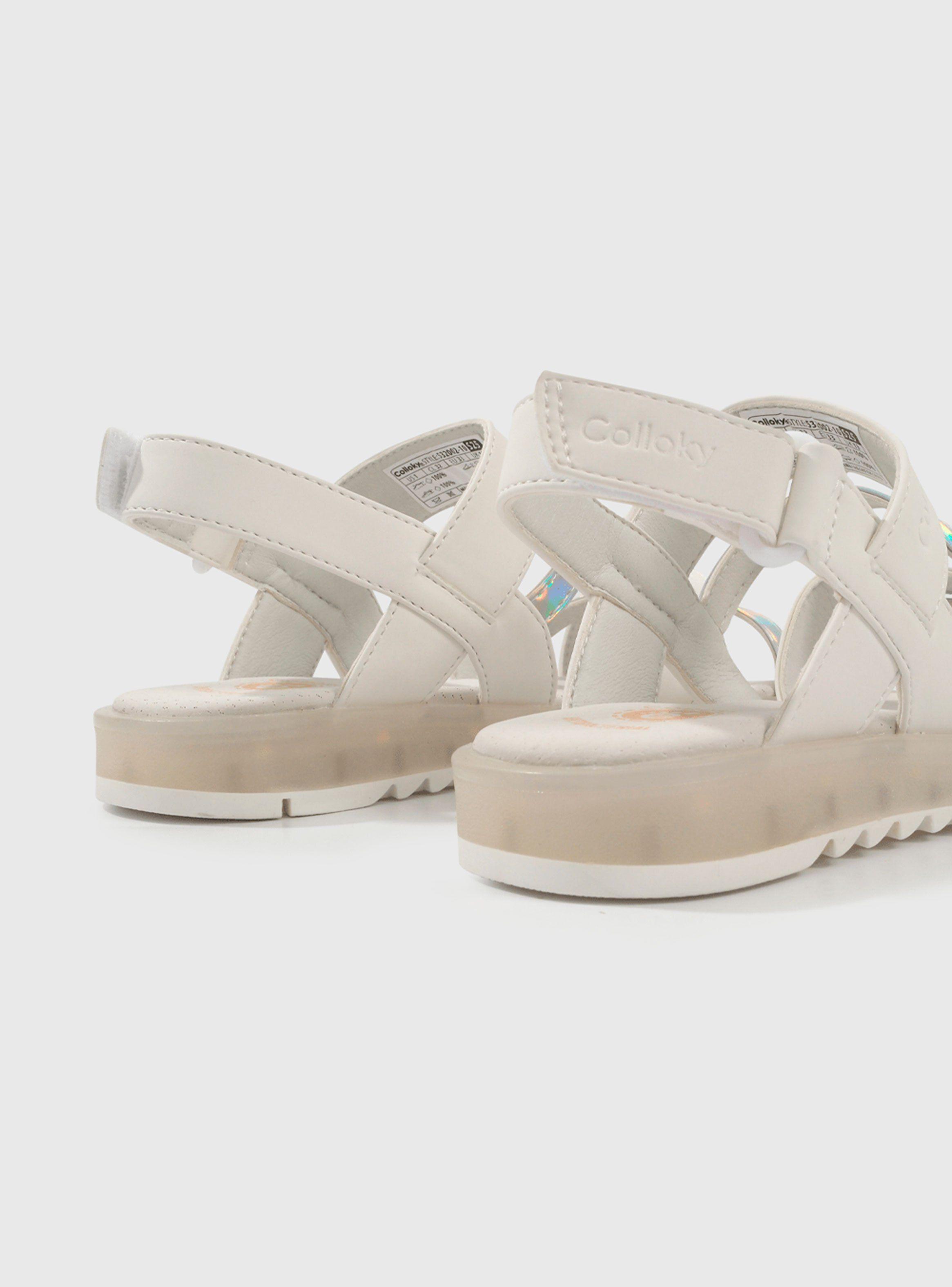 Sandalia Luces y Correas Entrelazadas Niña-4