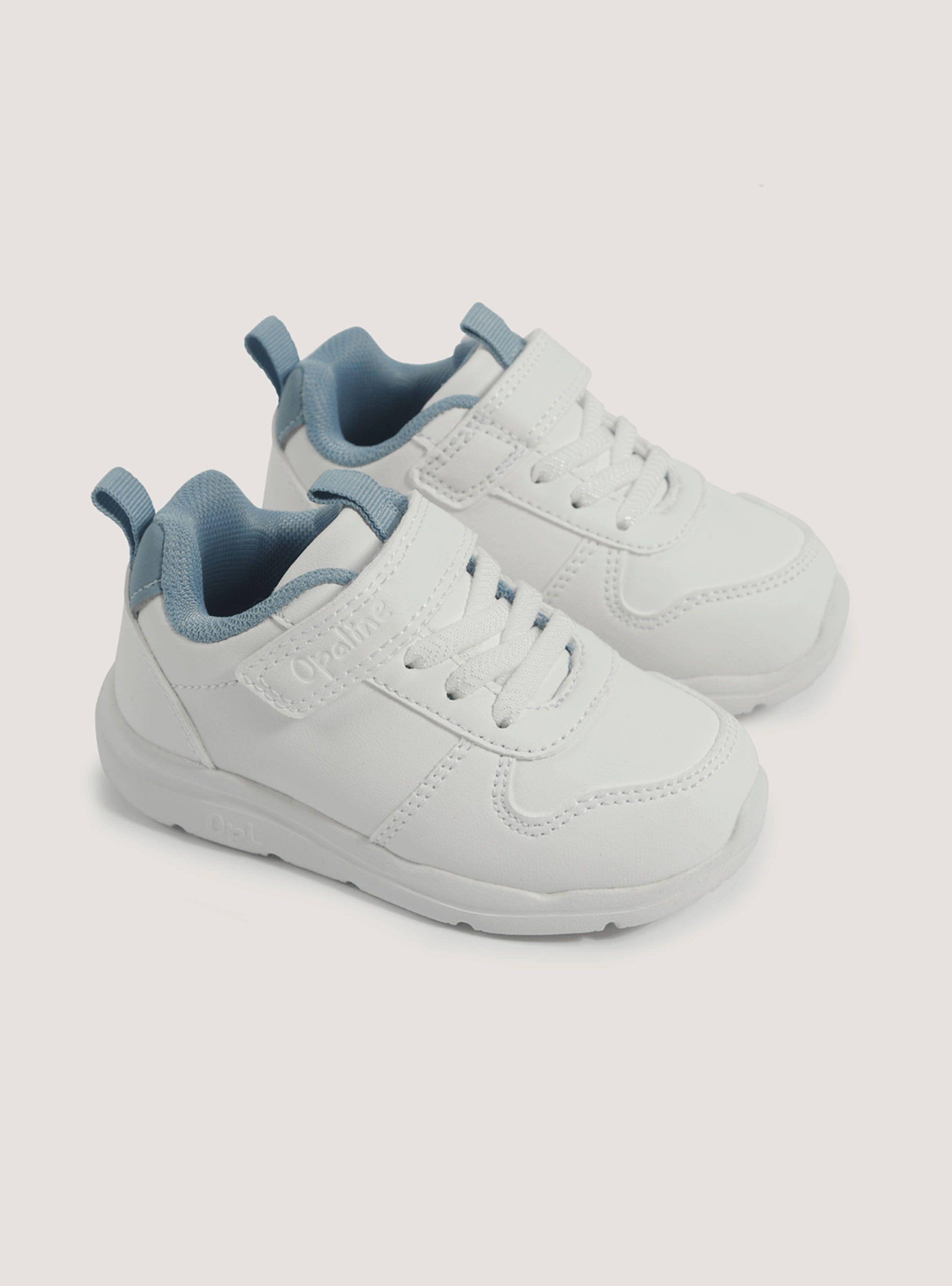 Zapatilla Urbana White Velcro Cordón  B 47090 Niño-1