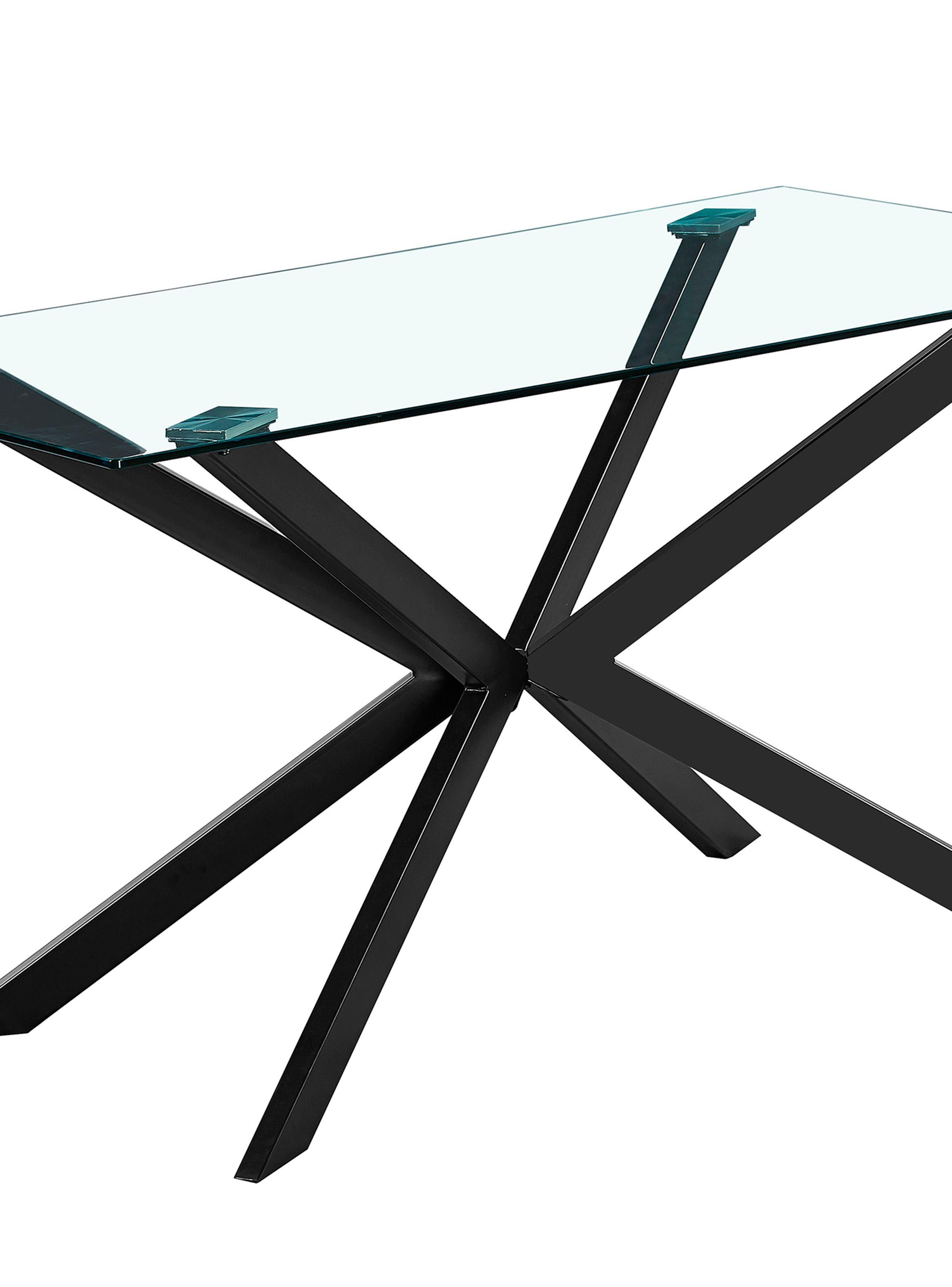 Juego de Comedor Belén Vidrio + 4 Sillas Idetex-2