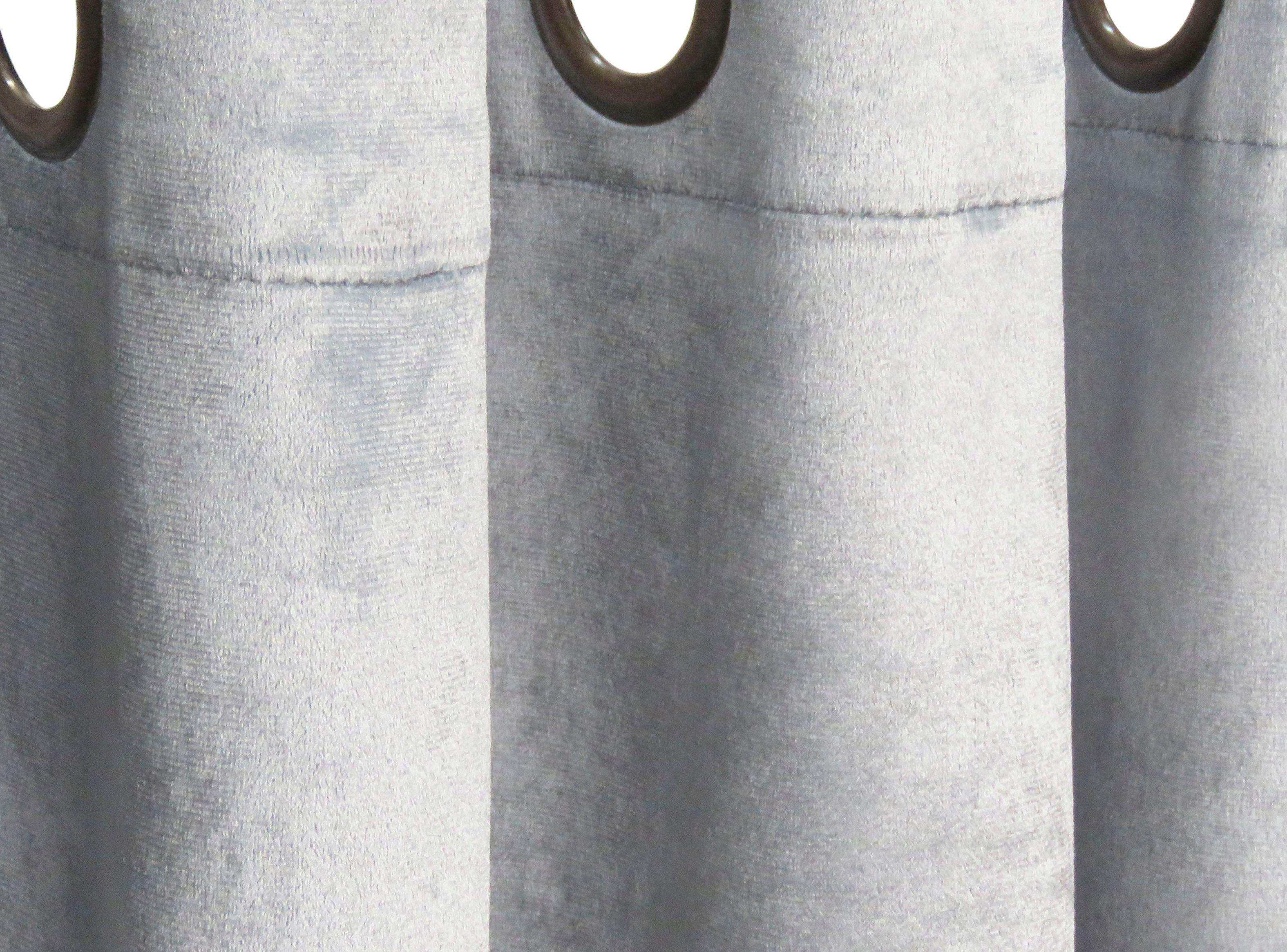 Set Idetex Cortinas Velvet 140 x 220 cm Gris Idetex-2