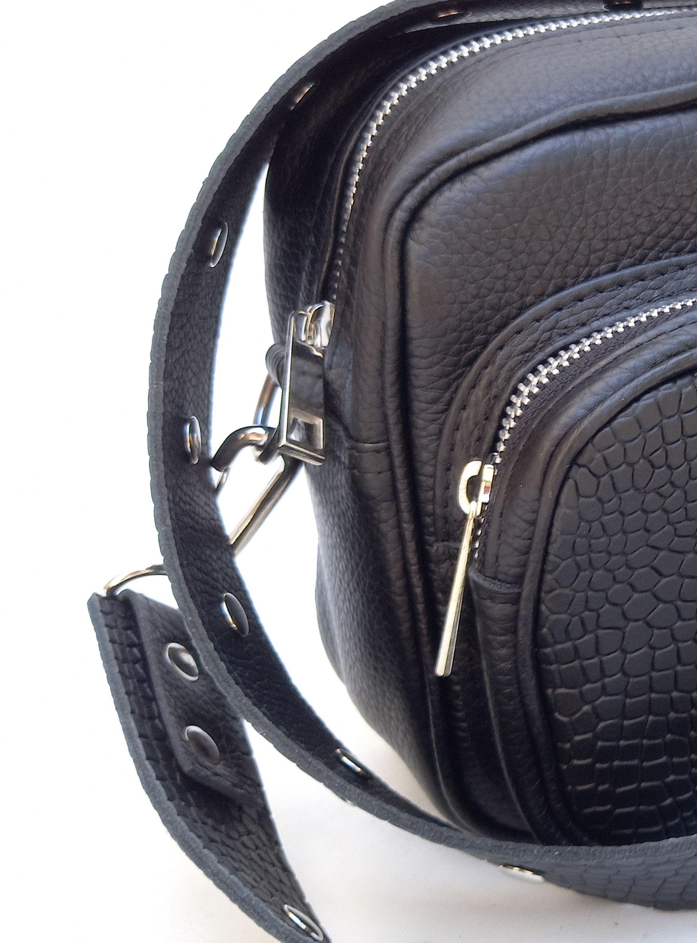 Cartera Uma Croco Negro-1