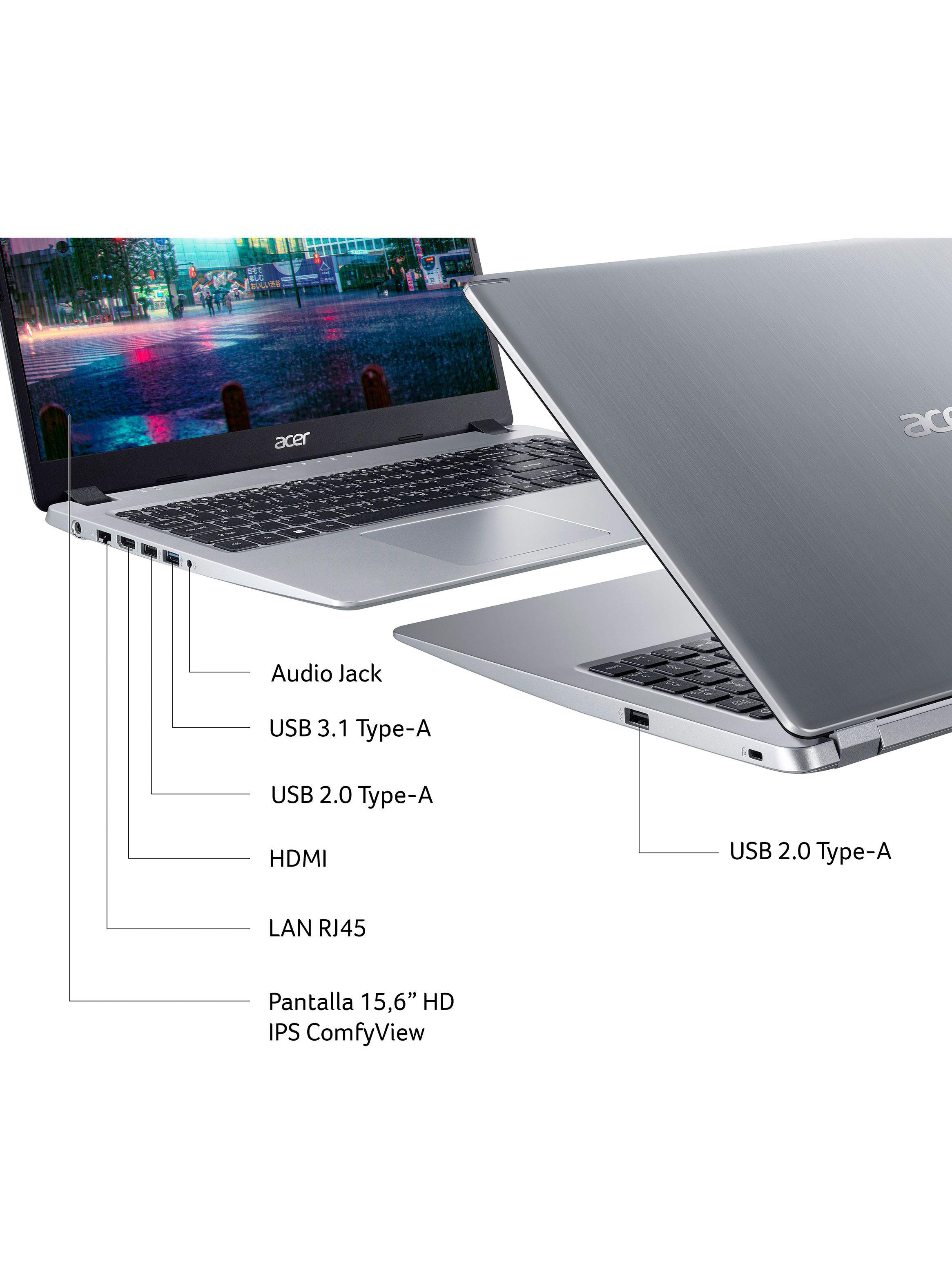 Notebook Aspire 5 A515-43-R5KB-3 AMD Ryzen 3 3200U Radeon Graphics Vega 3 16GB RAM 256GB SSD 15.6"-3