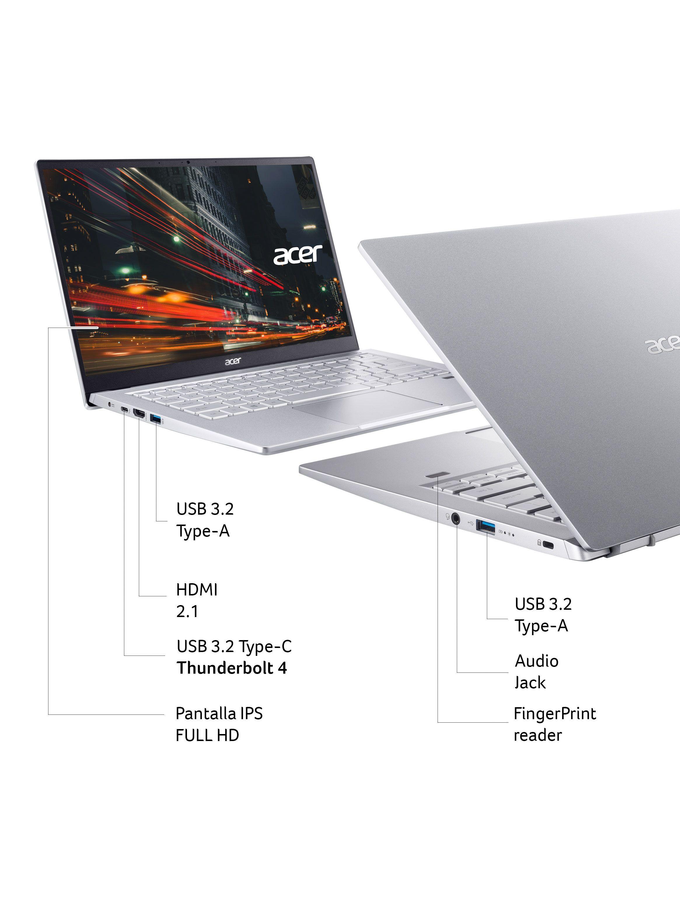 Notebook Swift 3 SF314-511-504N-1 Intel Core i5 1135G7 Iris Xe Graphics 8GB RAM 256GB SSD 14"-4