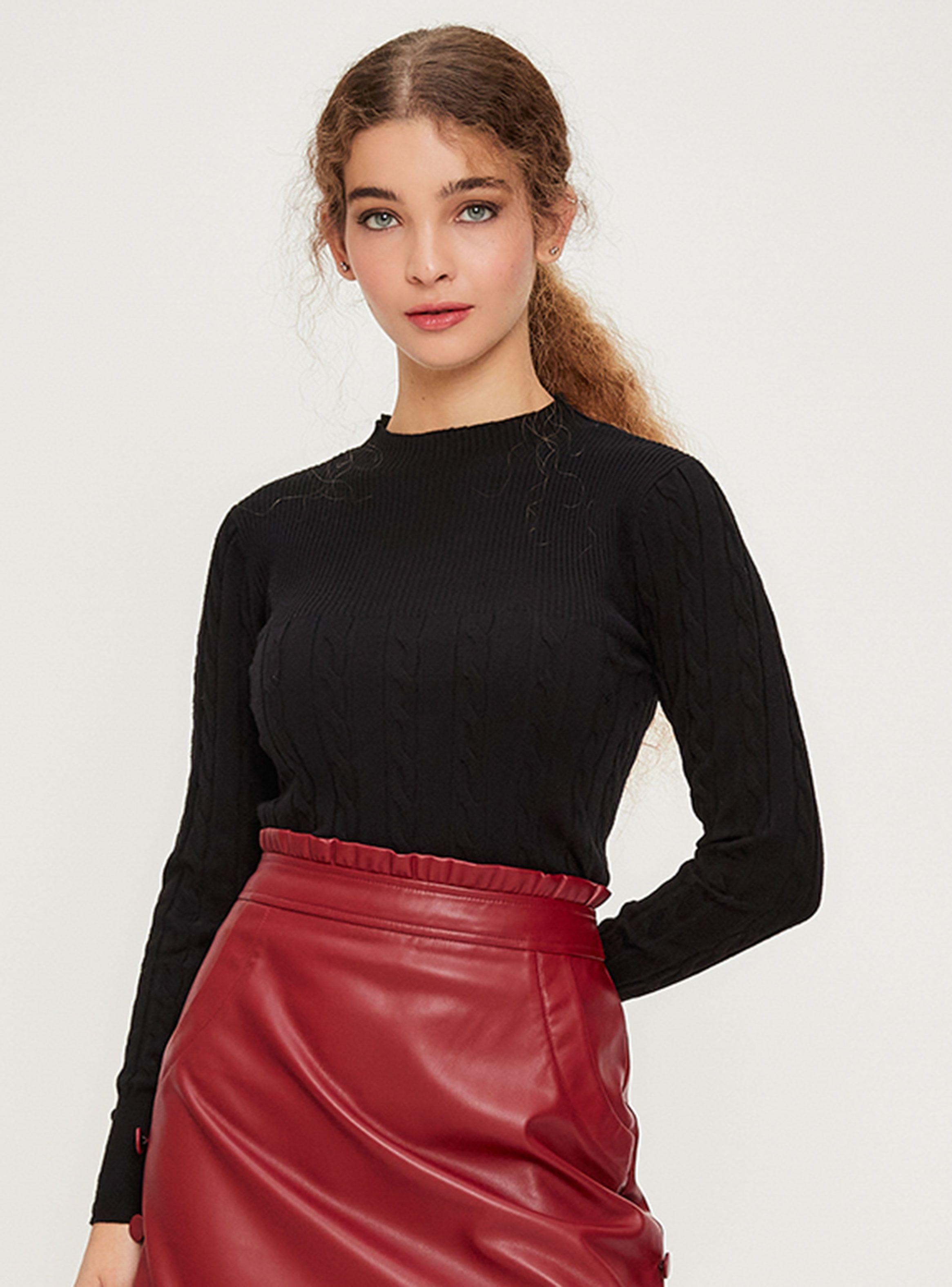 Sweater Liso Cuello Redondo Básico-0