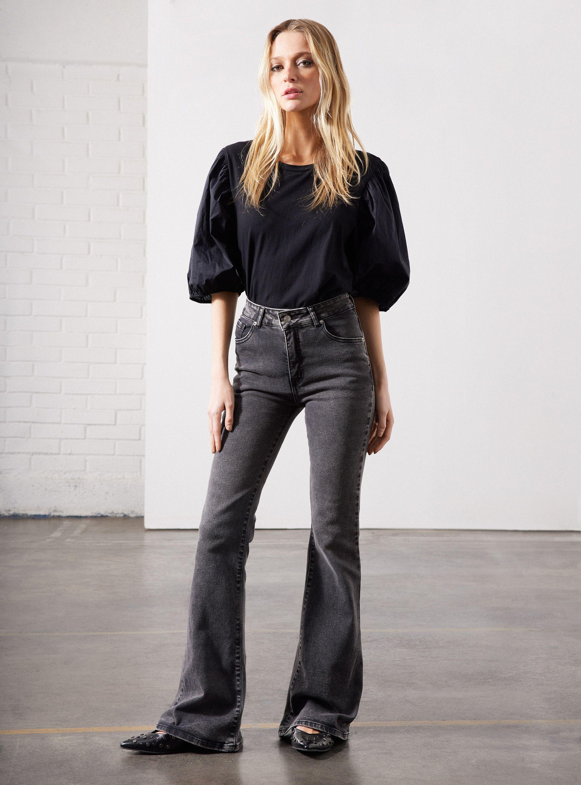 Jeans Flare Lavado Snow-4