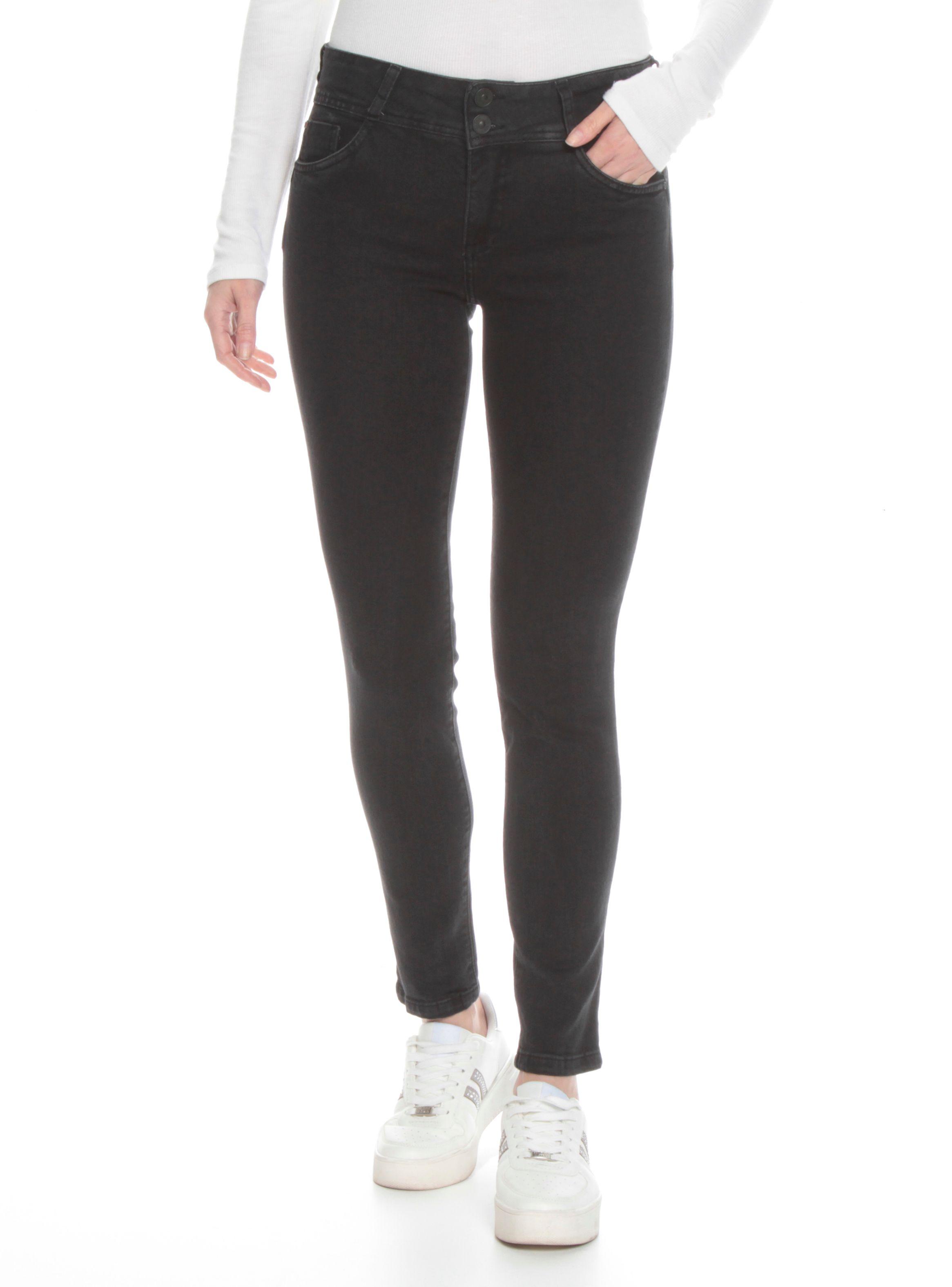 Jeans Skinny Pretina Media y Bolsillos-0
