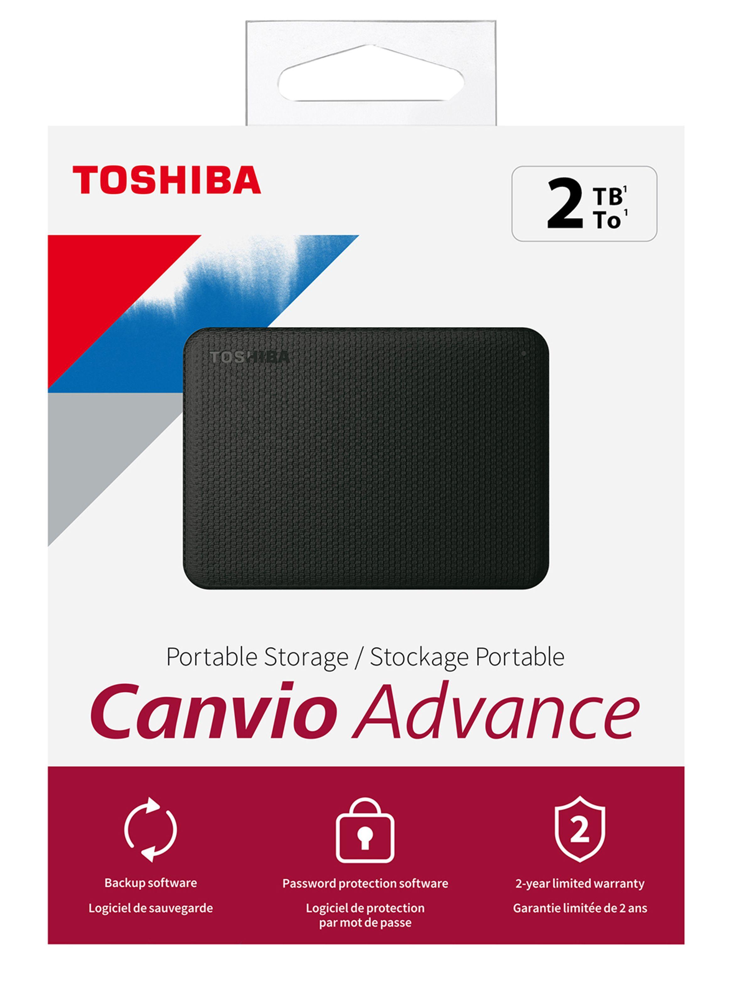 Disco Duro Externo 2TB Canvio Advance Negro HDTCA20XK3AA-5