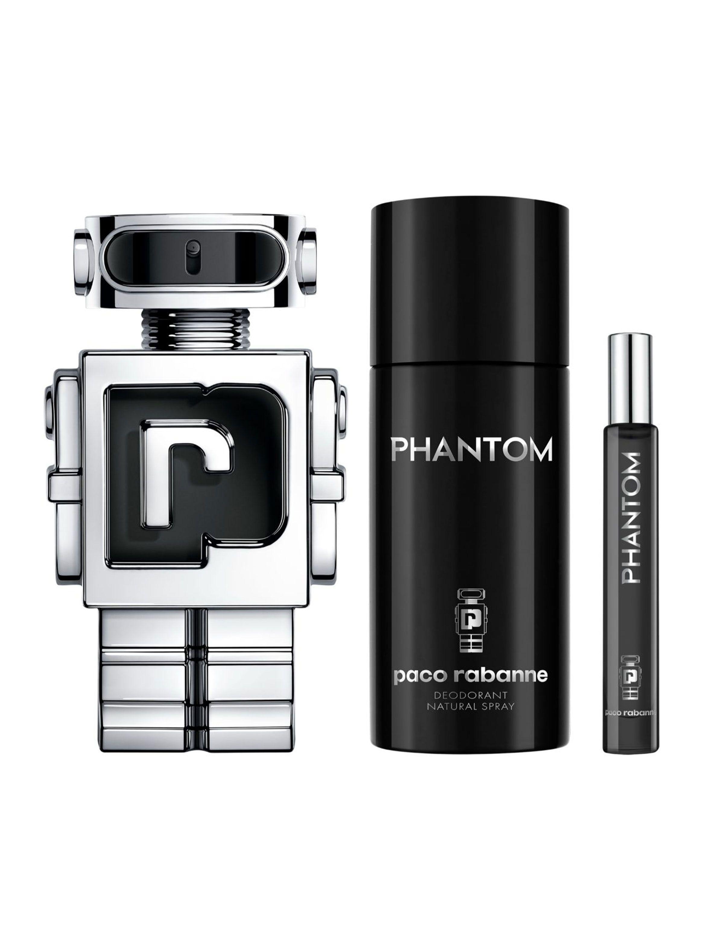 Set Perfume Phantom EDT Hombre 100 ml + Desodorante 150 ml + Mega Spritzer 10 ml-0
