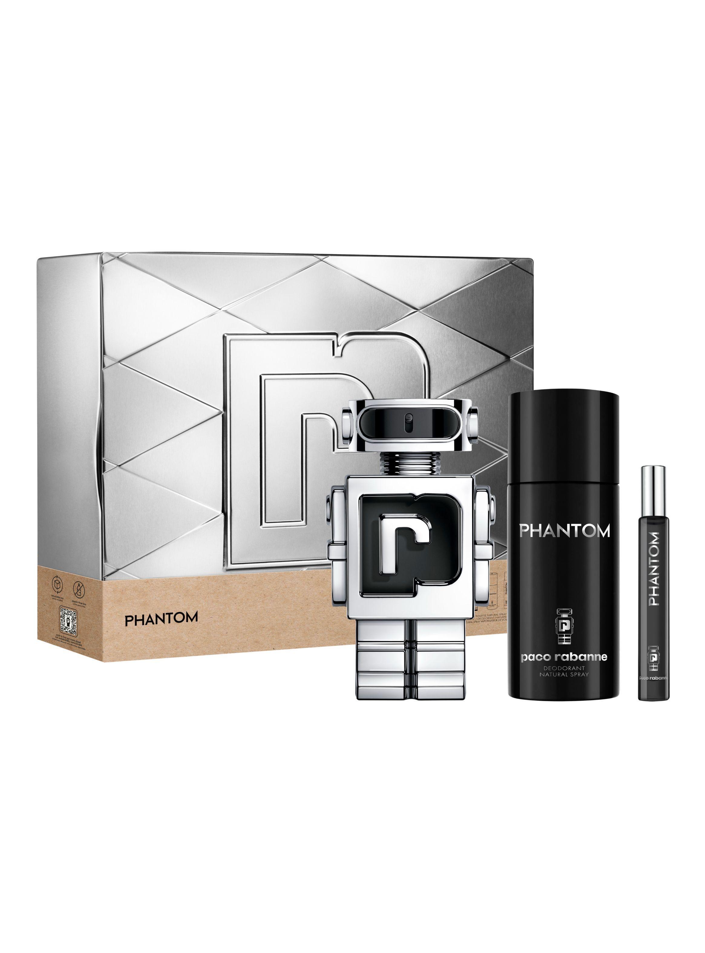 Set Perfume Phantom EDT Hombre 100 ml + Desodorante 150 ml + Mega Spritzer 10 ml-1