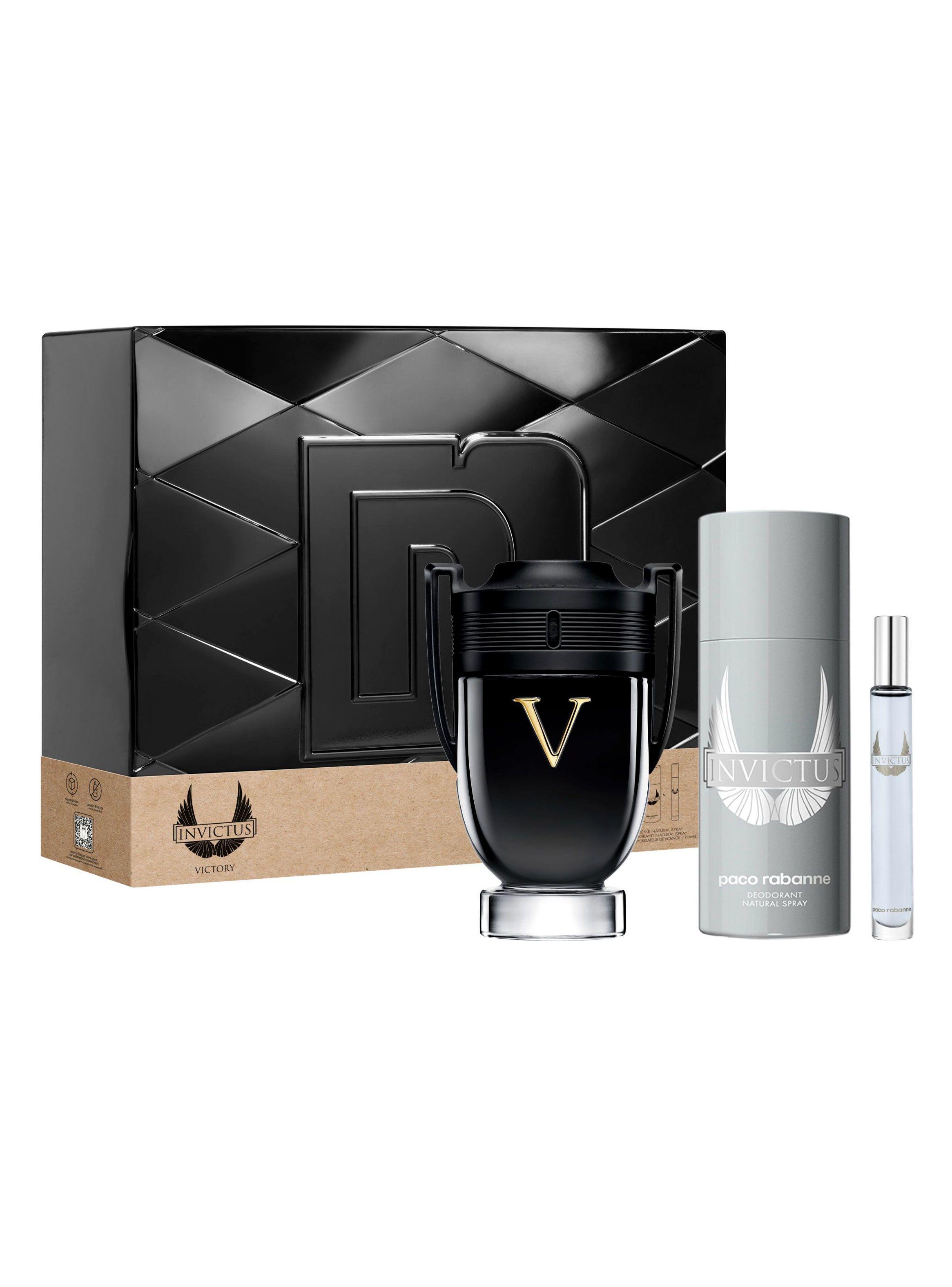 Set Perfume Invictus Victory EDP Hombre 100 ml + Desodorante 150 ml + Mega Spritzer 10 ml-1