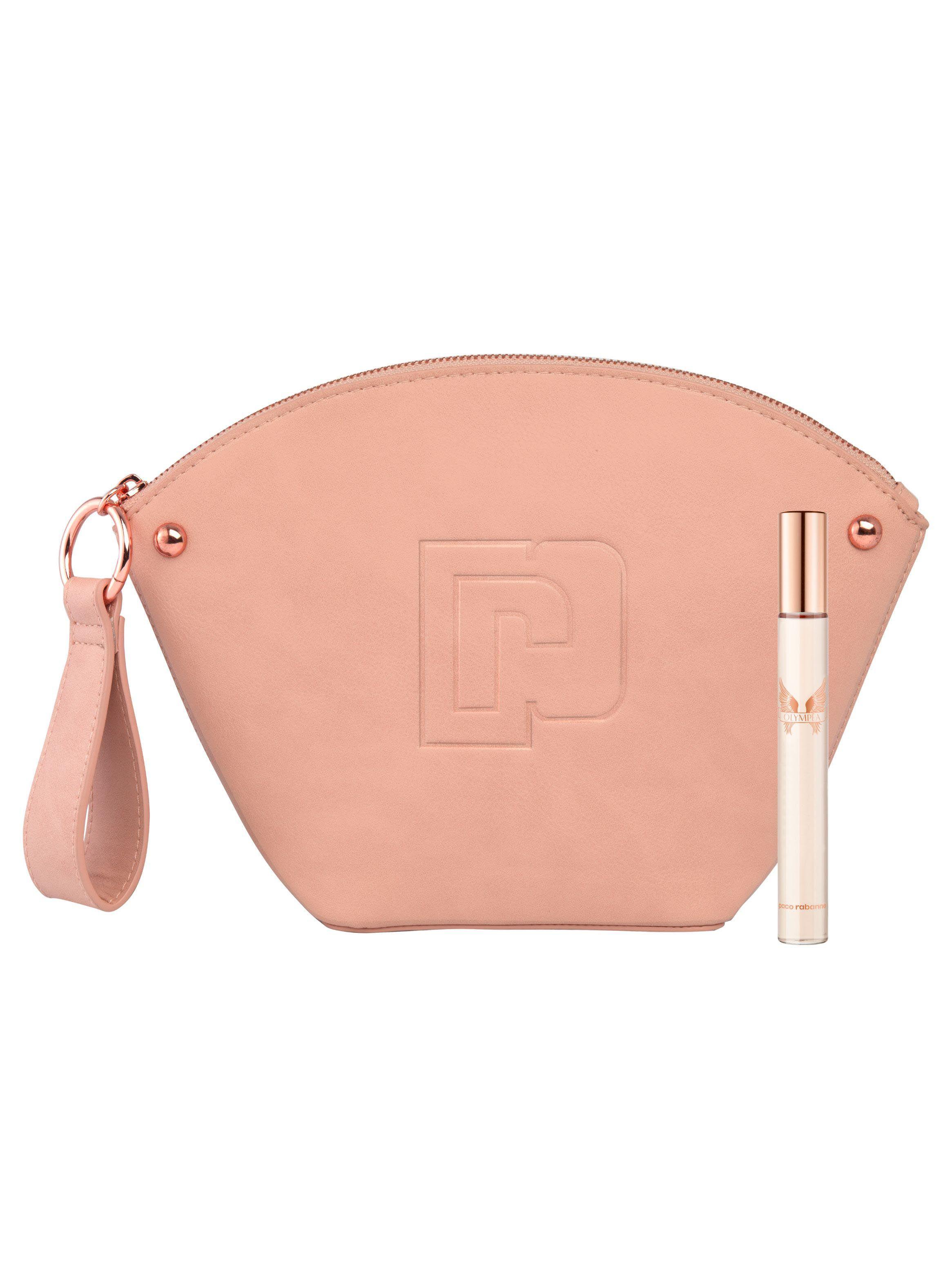 Set Perfume Olympea Solar EDP Mujer 80 ml + Beauty Pouch + Megaspritzer 10 ml-1