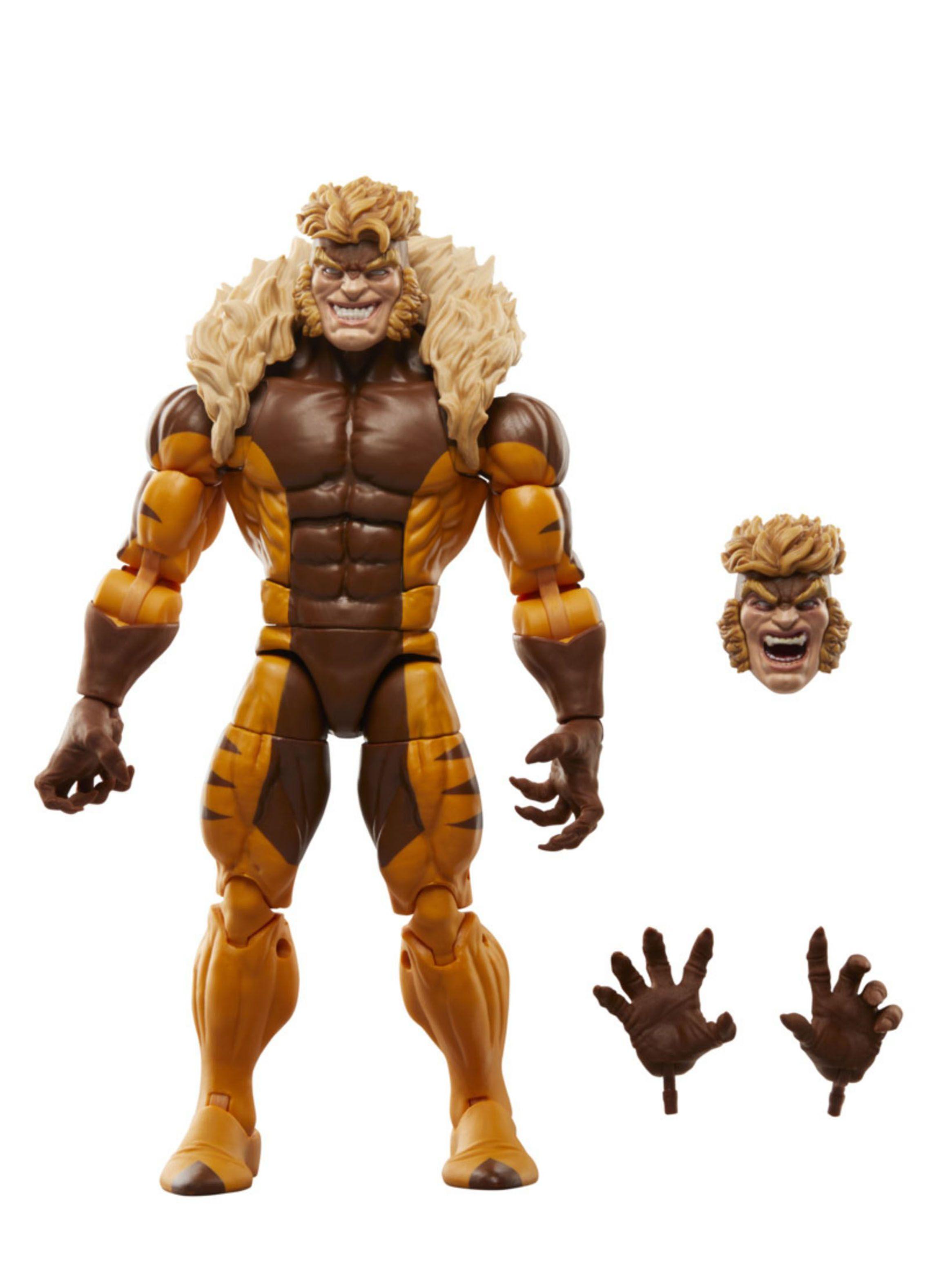 Figura de Acción Marvel Legends Series Logan vs Dientes de Sable-2