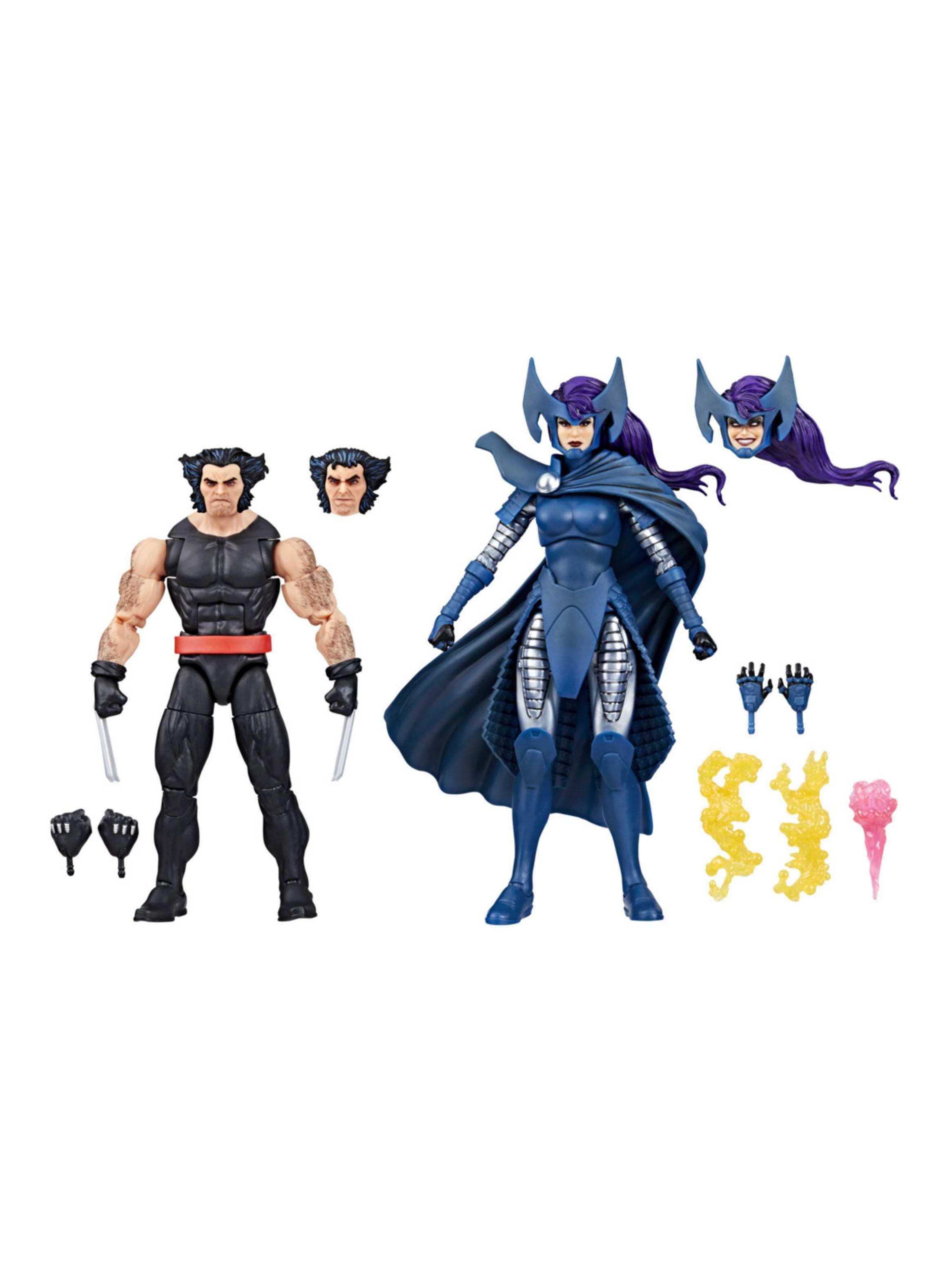 Figura de Acción Marvel Legends Series Wolverine y Psylocke-1