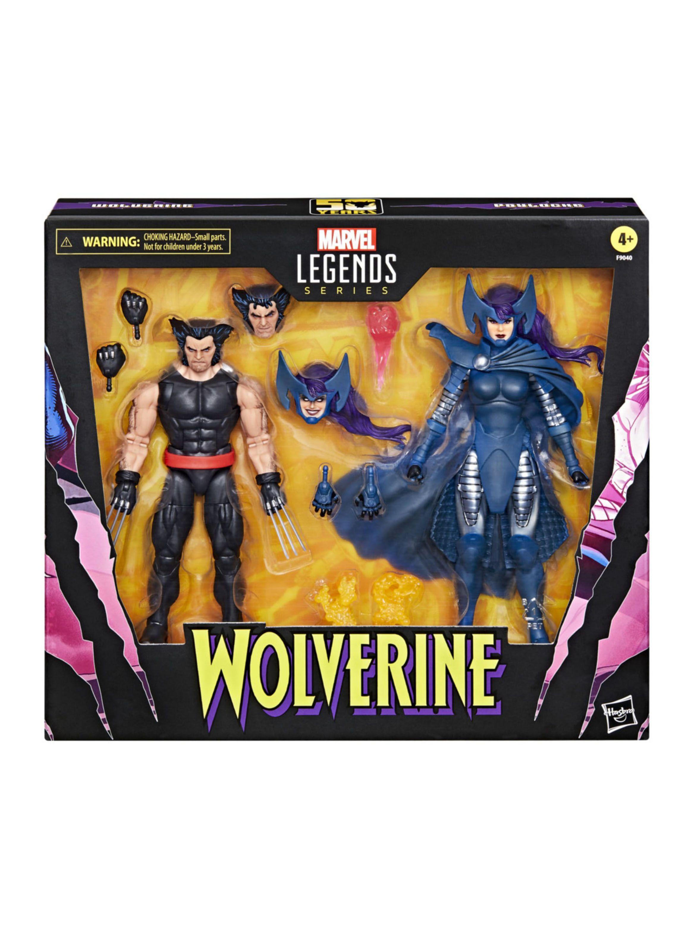 Figura de Acción Marvel Legends Series Wolverine y Psylocke-4