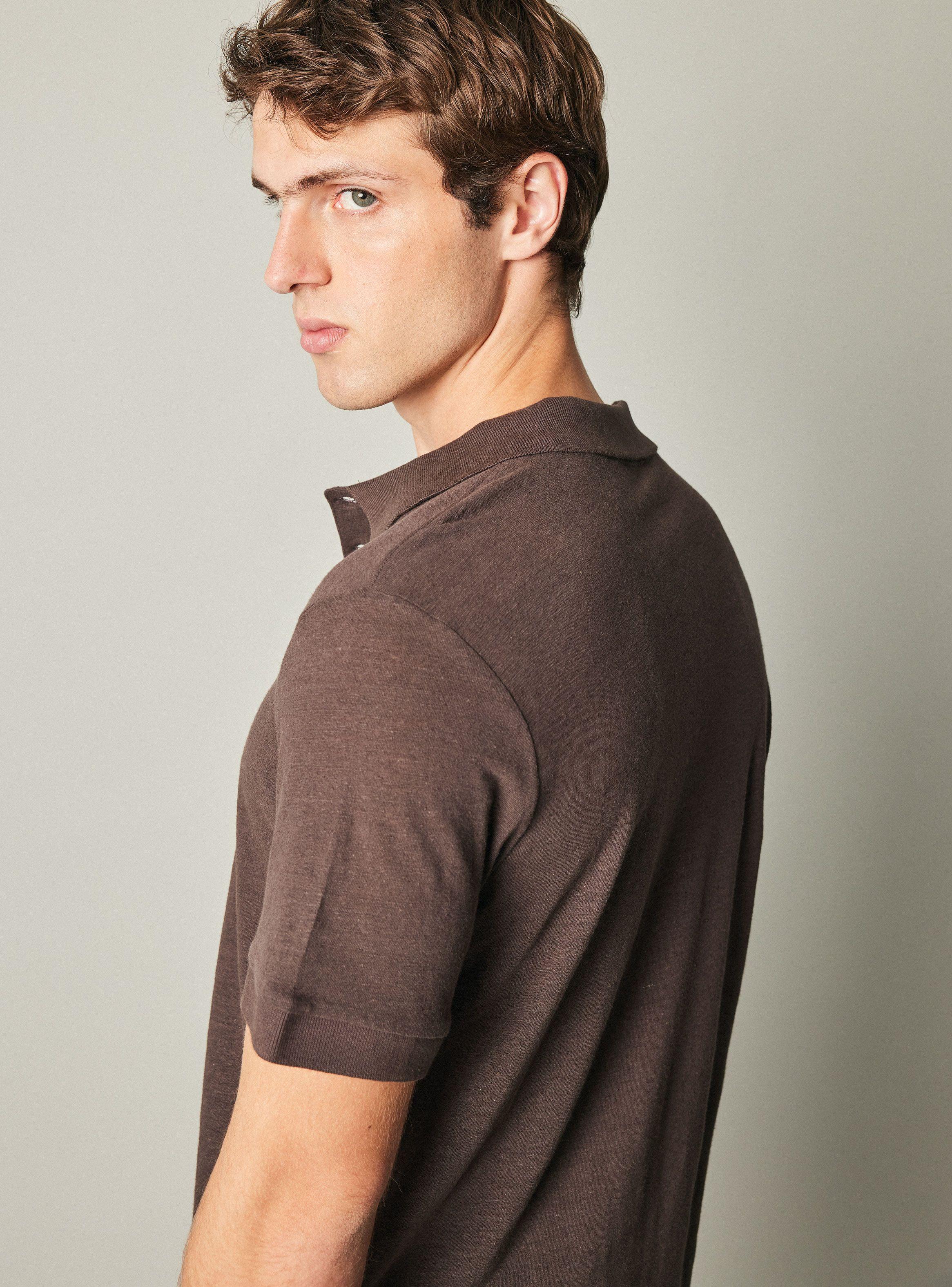 Polera Lino Cuello Polo-2