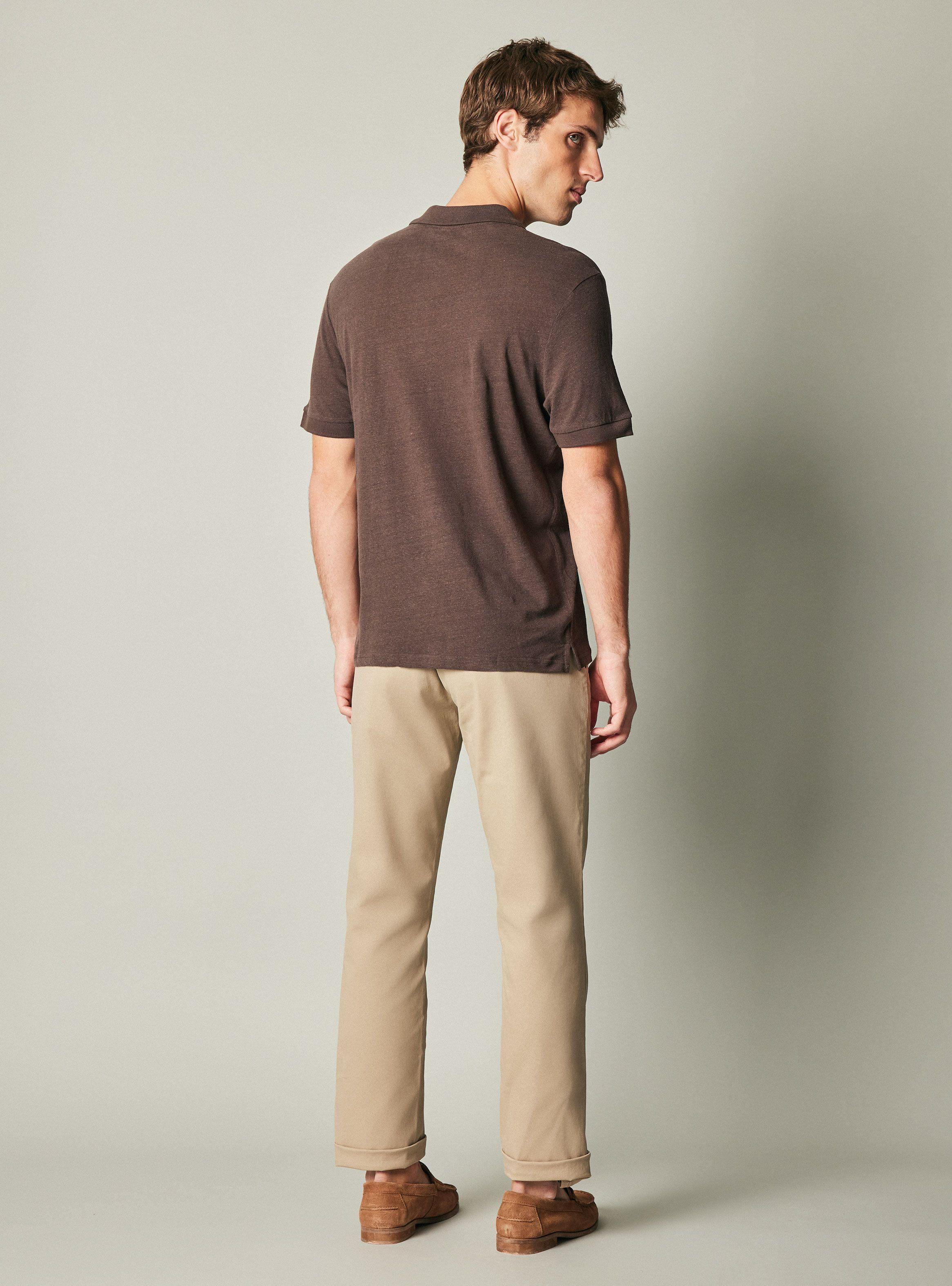 Polera Lino Cuello Polo-5