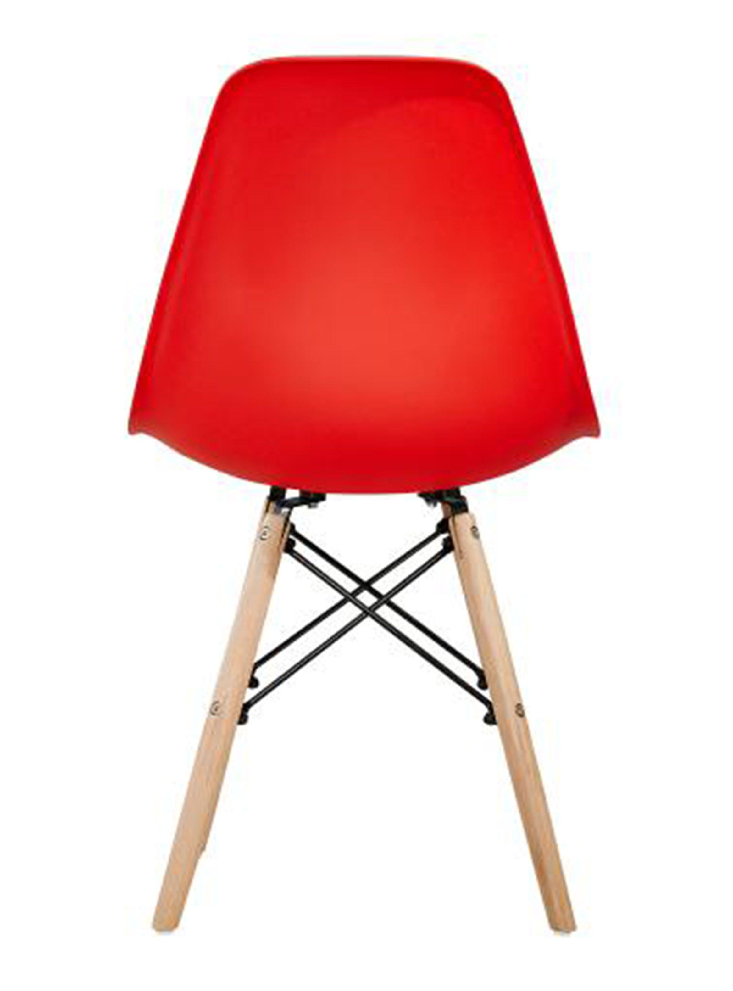 Kit 4 Sillas Badem Rojo-3