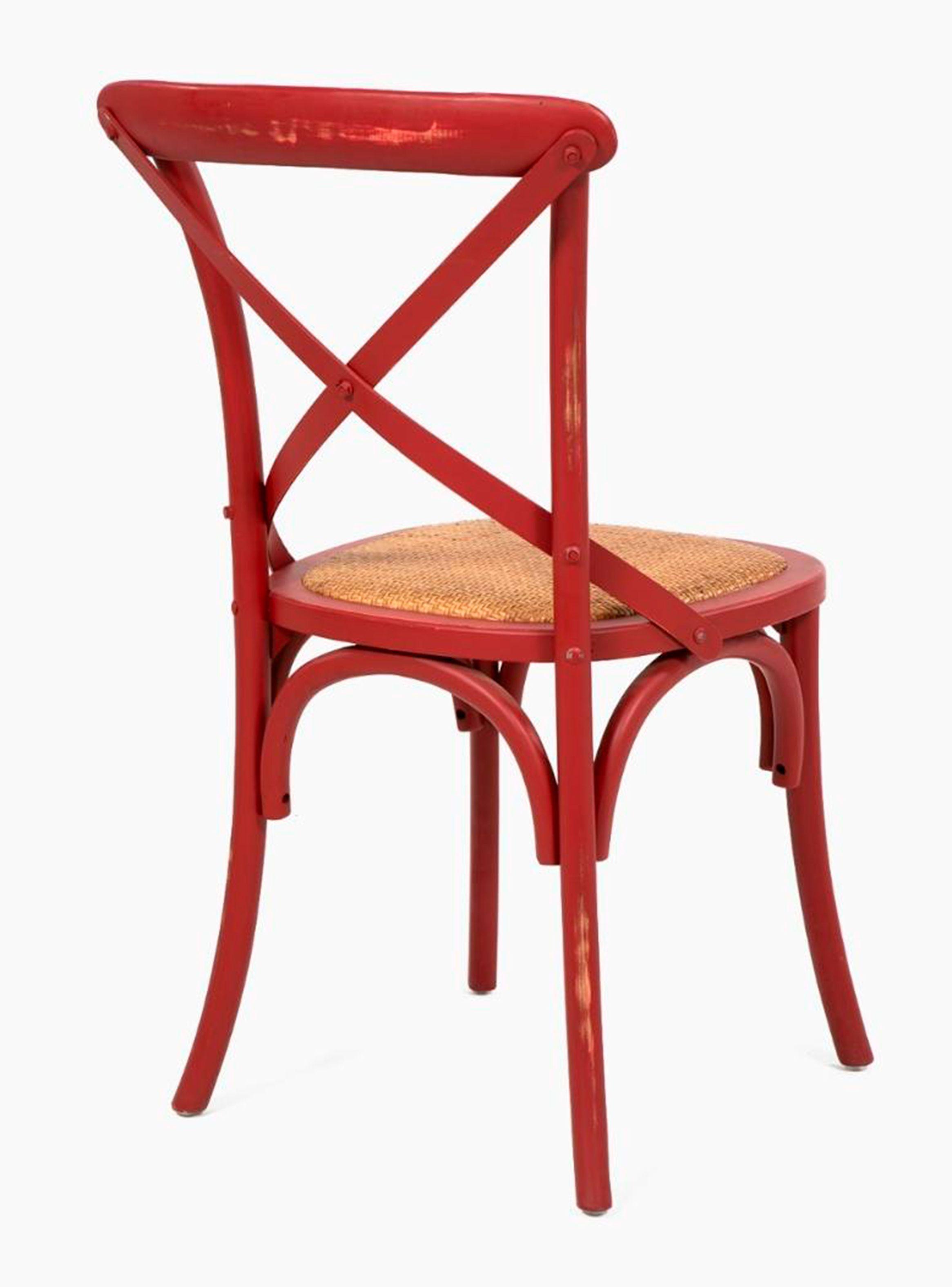 Set 6 Sillas Retro Rojo-3