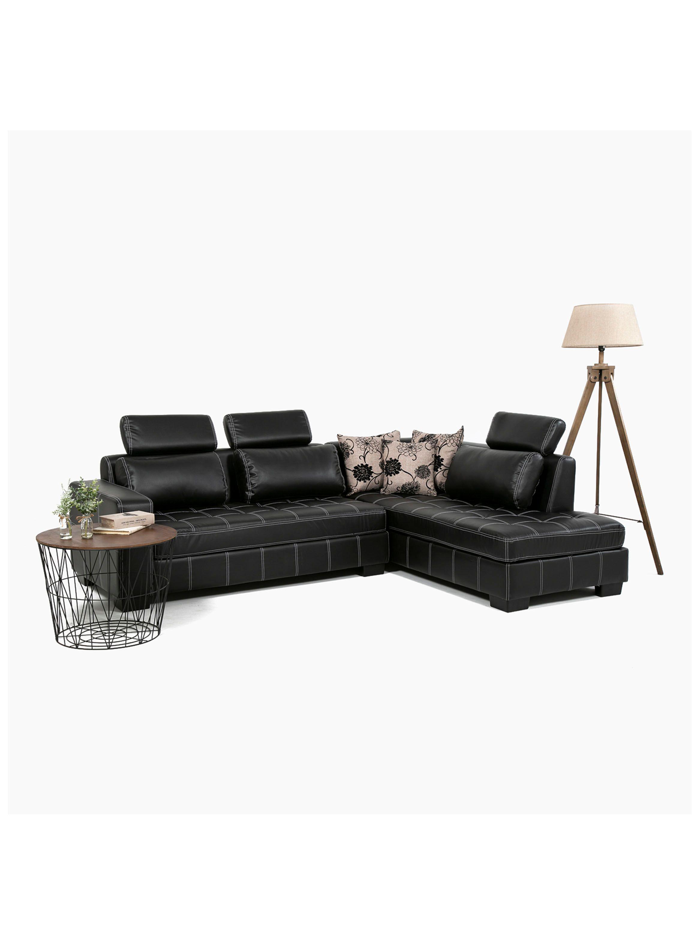Sofa Seccional New Pathners Pu Derecho Negro-4