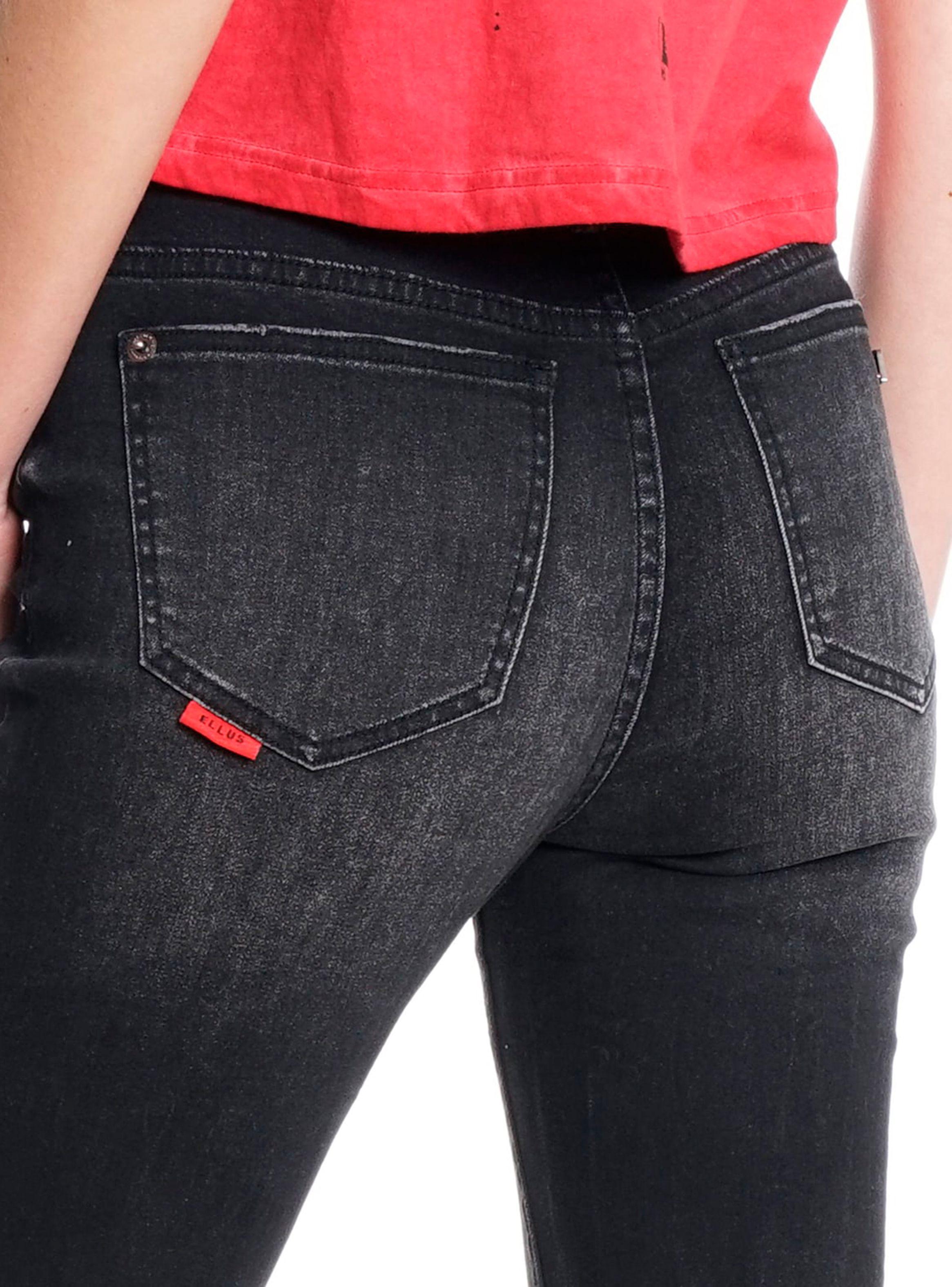 Jeans Lilly Tiro Alto Black Full Proceso Rock In Rio-2