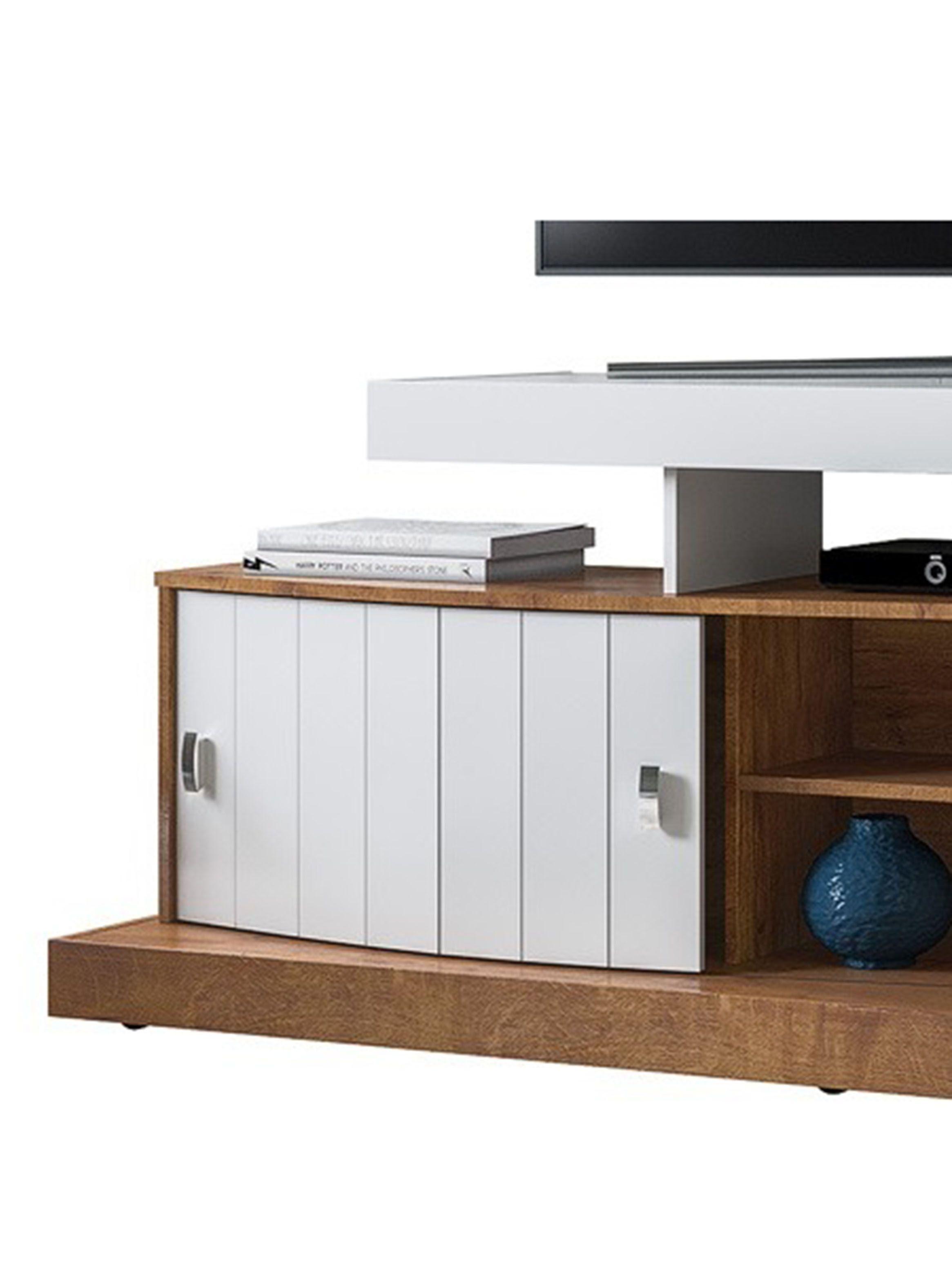 Rack Everest TV 50" Canela Negro-2