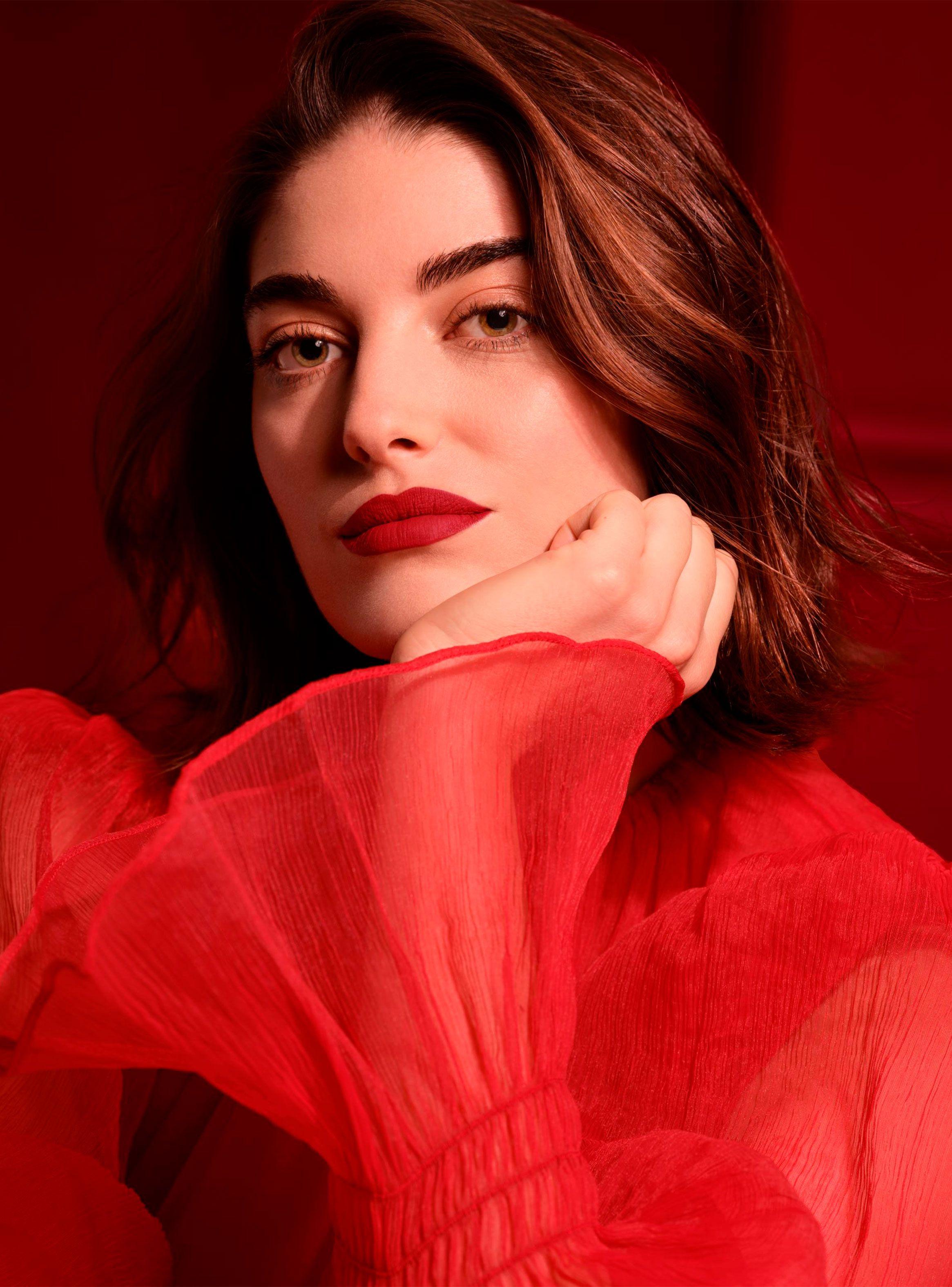 Labial L'Absolu Rouge Drama Matte Tono 217 7 g Lancôme-3