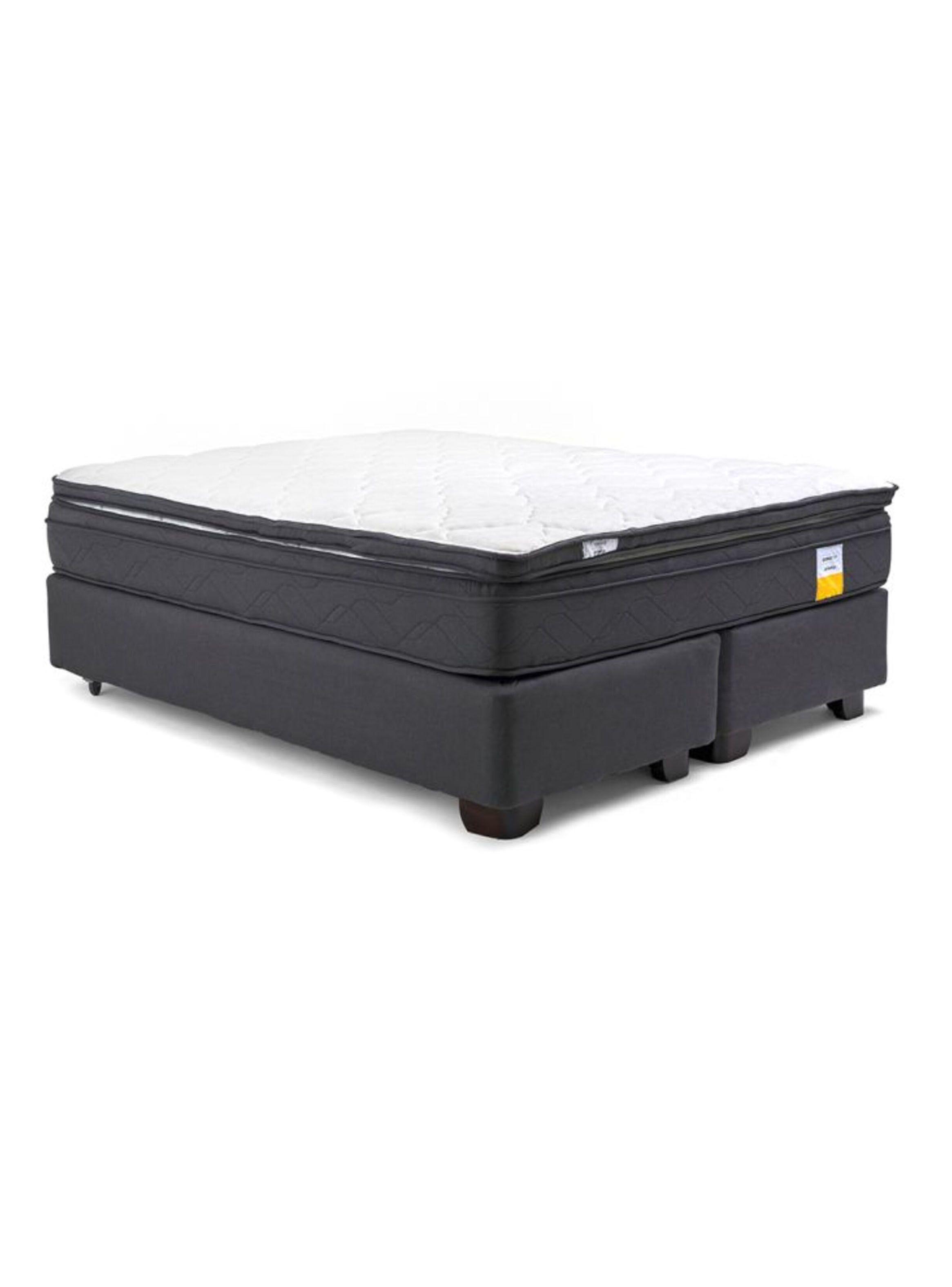 Cama Americana Eurotop 2 Plazas Plus Base Dividida + Topper-2