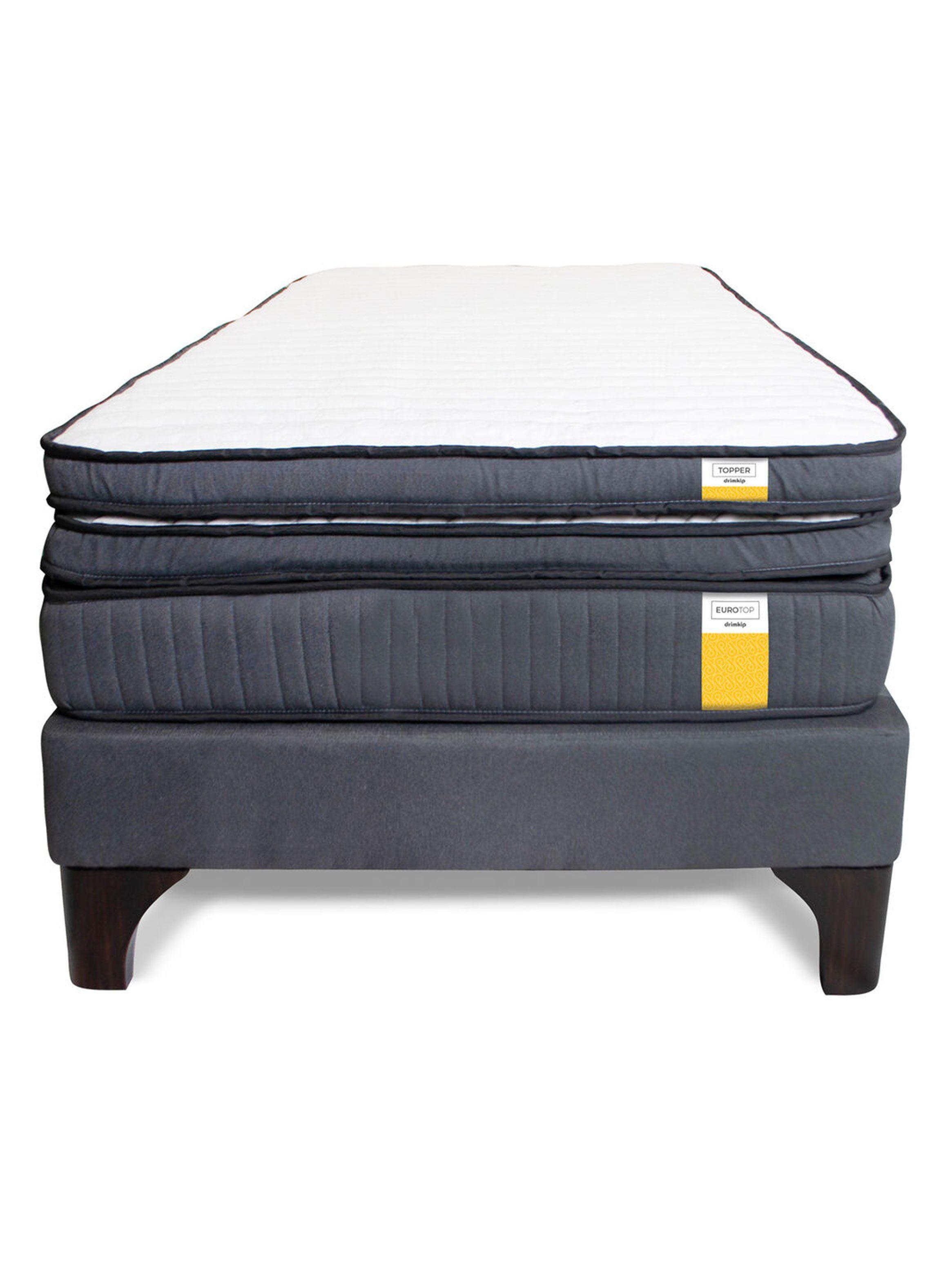 Cama Europea 1 Plaza Plus + Topper-2