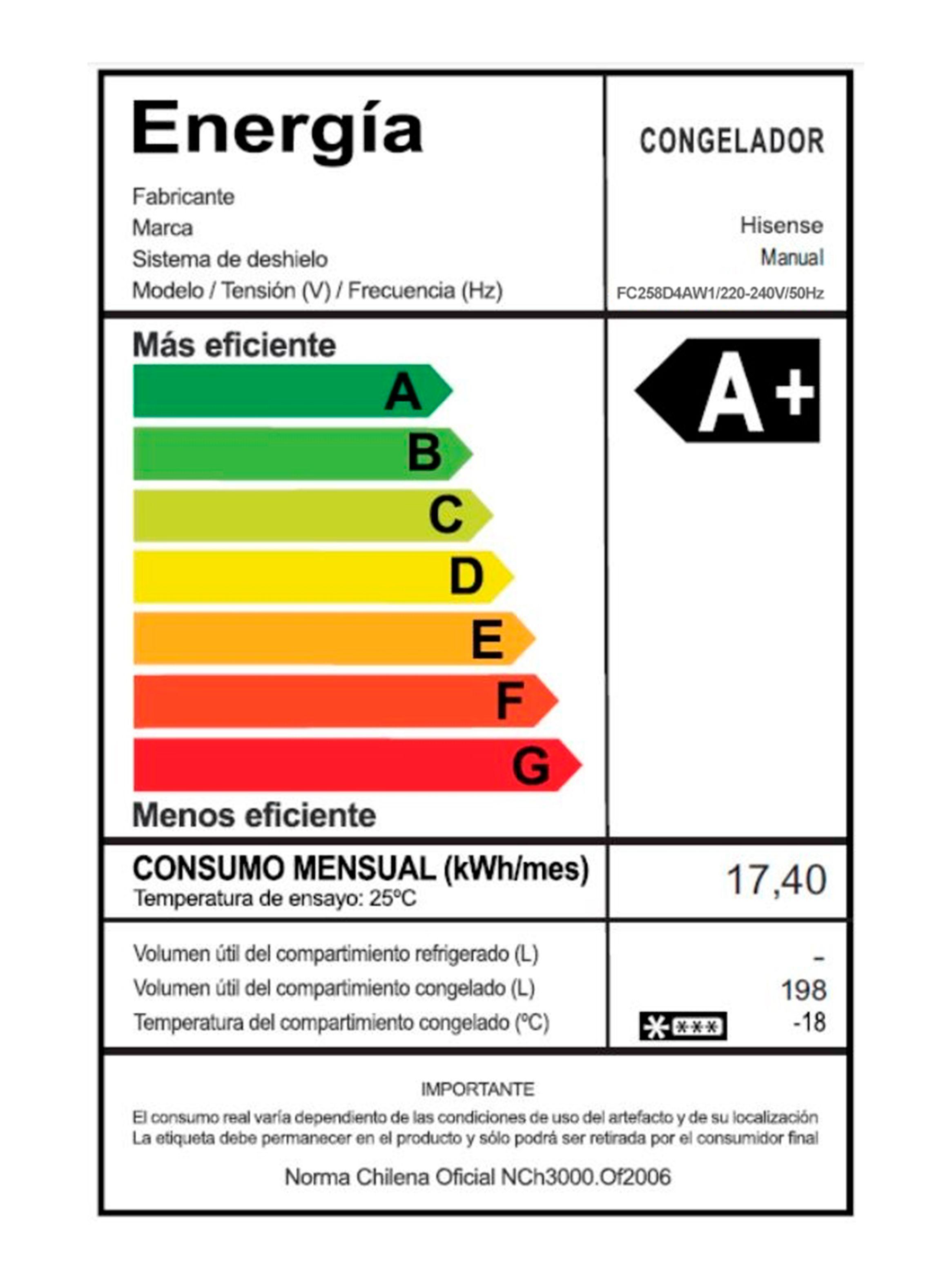 Freezer Horizontal Frío Directo 198 Litros FC258D4AW1-7