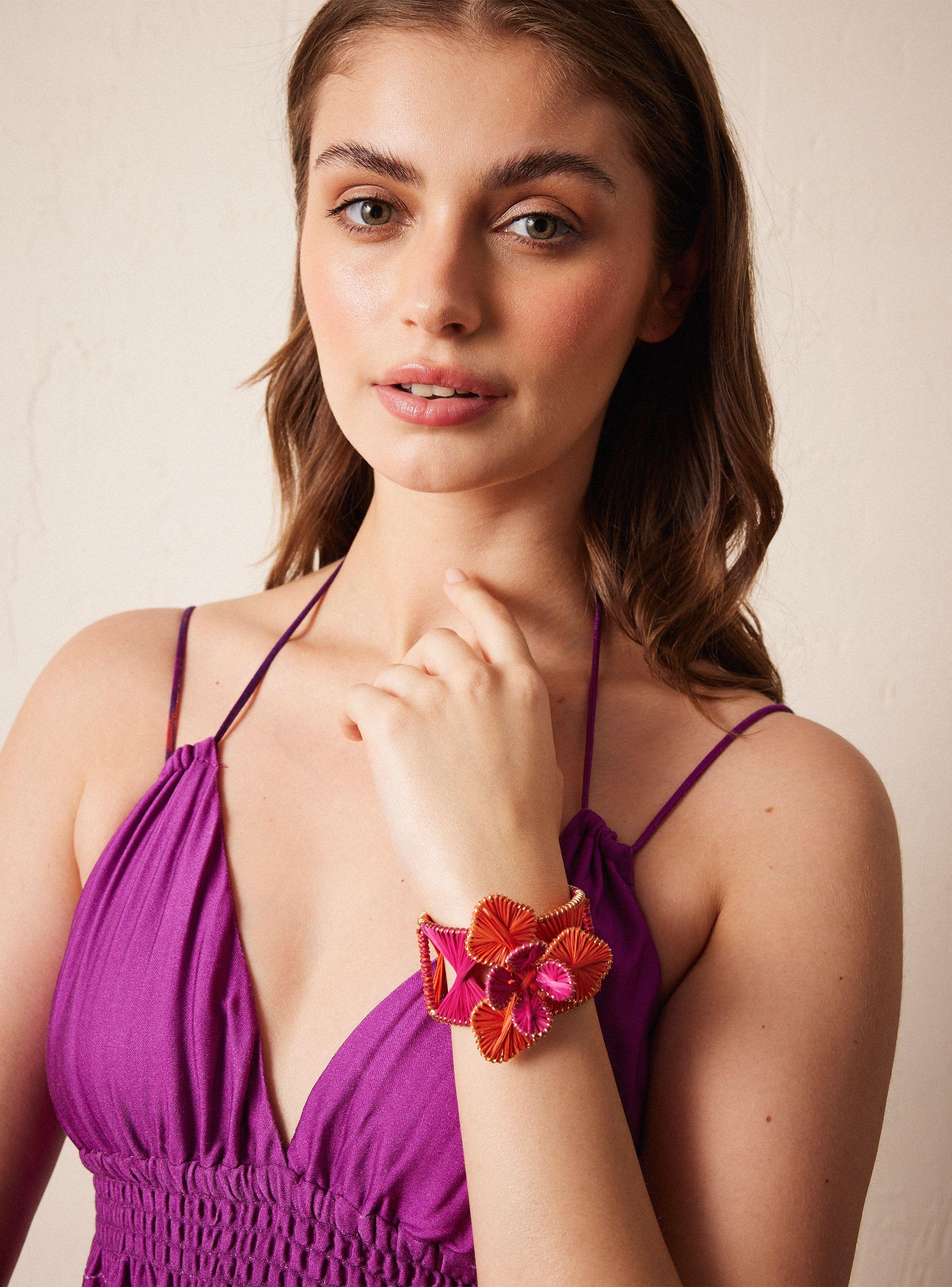 Pulsera Escalava Flor Colombia-0