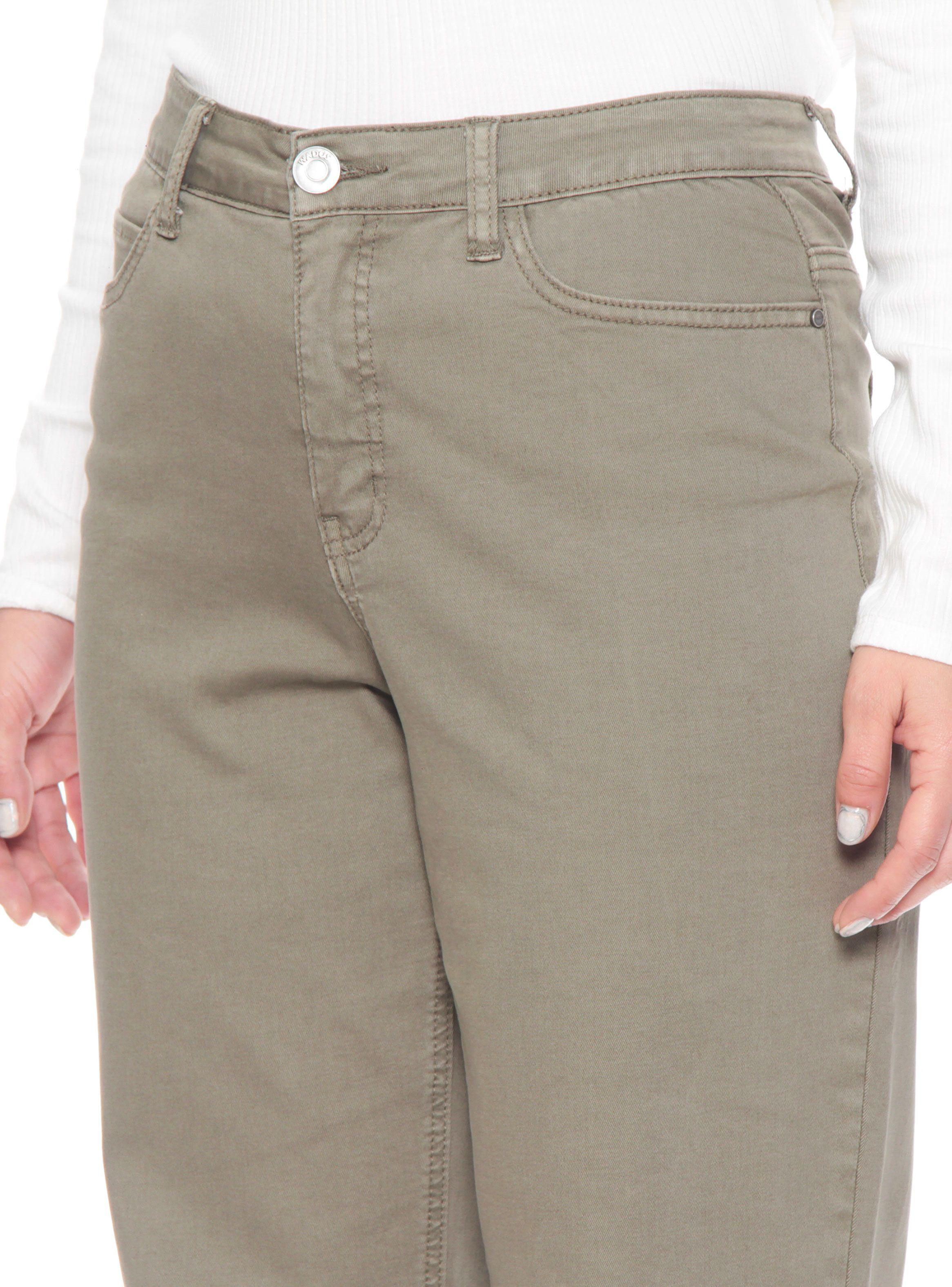 Pantalón Recto Tiro Alto Pretina Básica 1 Botón-2