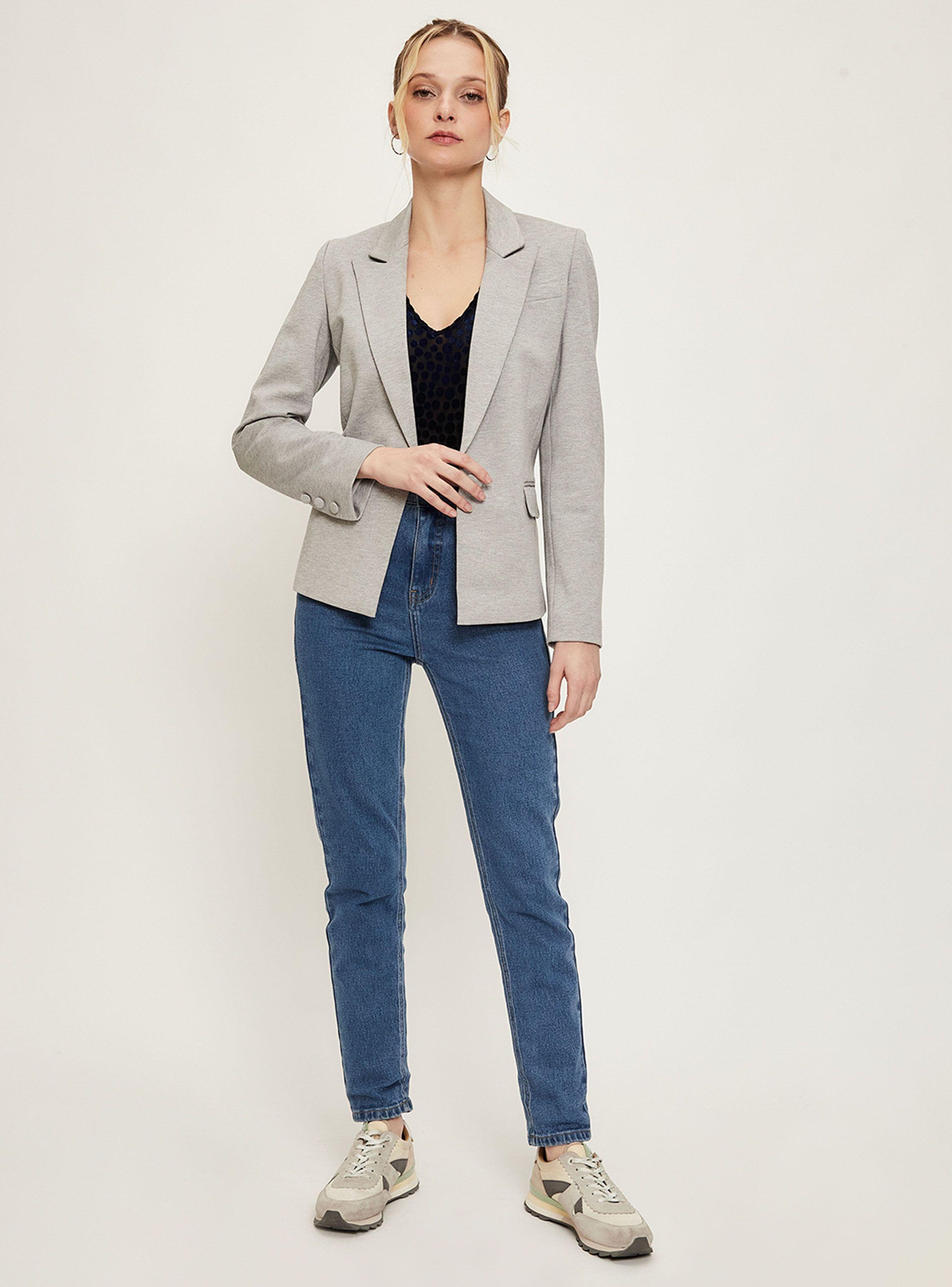 Blazer Liso Básico con Solapa-4