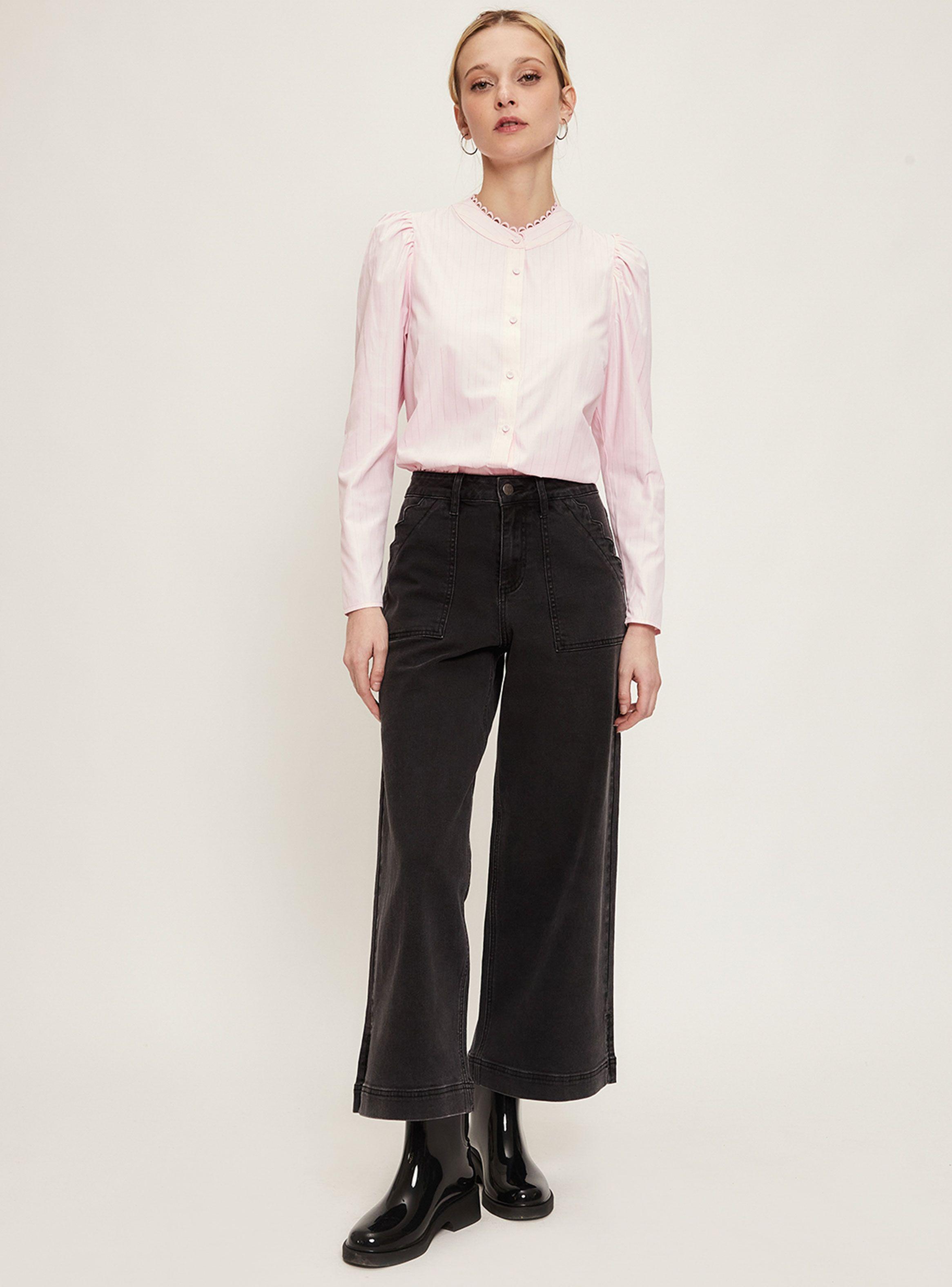 Blusa Lisa Regular con Botón-3