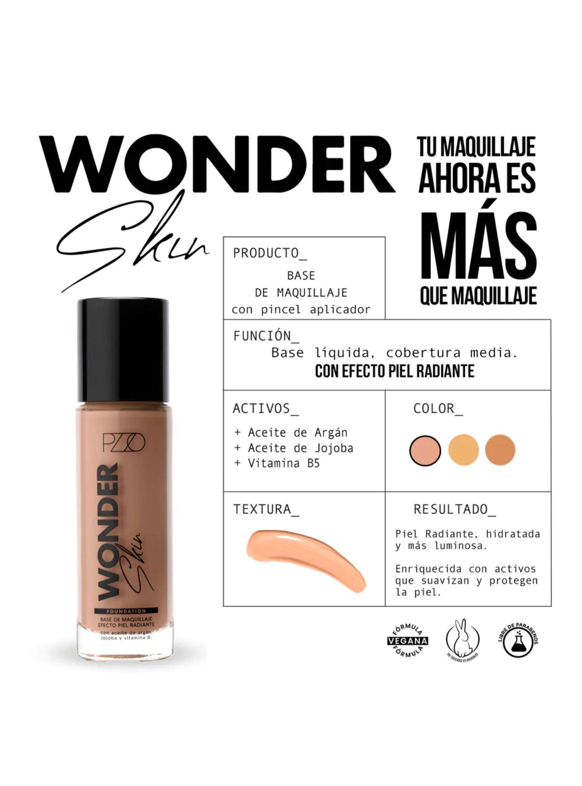 Base de Maquillaje Wonder Skin 35ml Natural 01 Pzzo-2