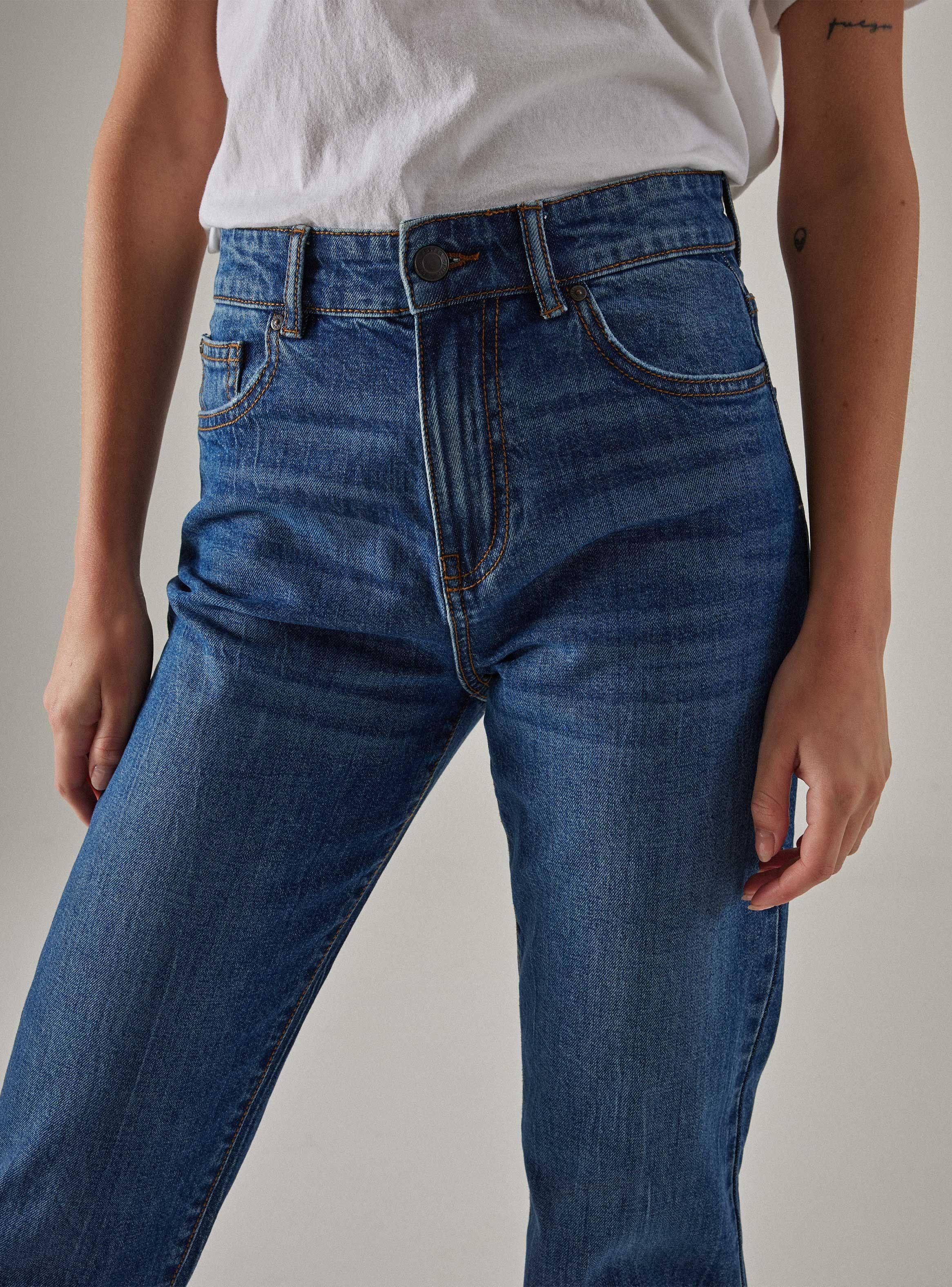 Jeans Básico Regular Tiro Alto-2