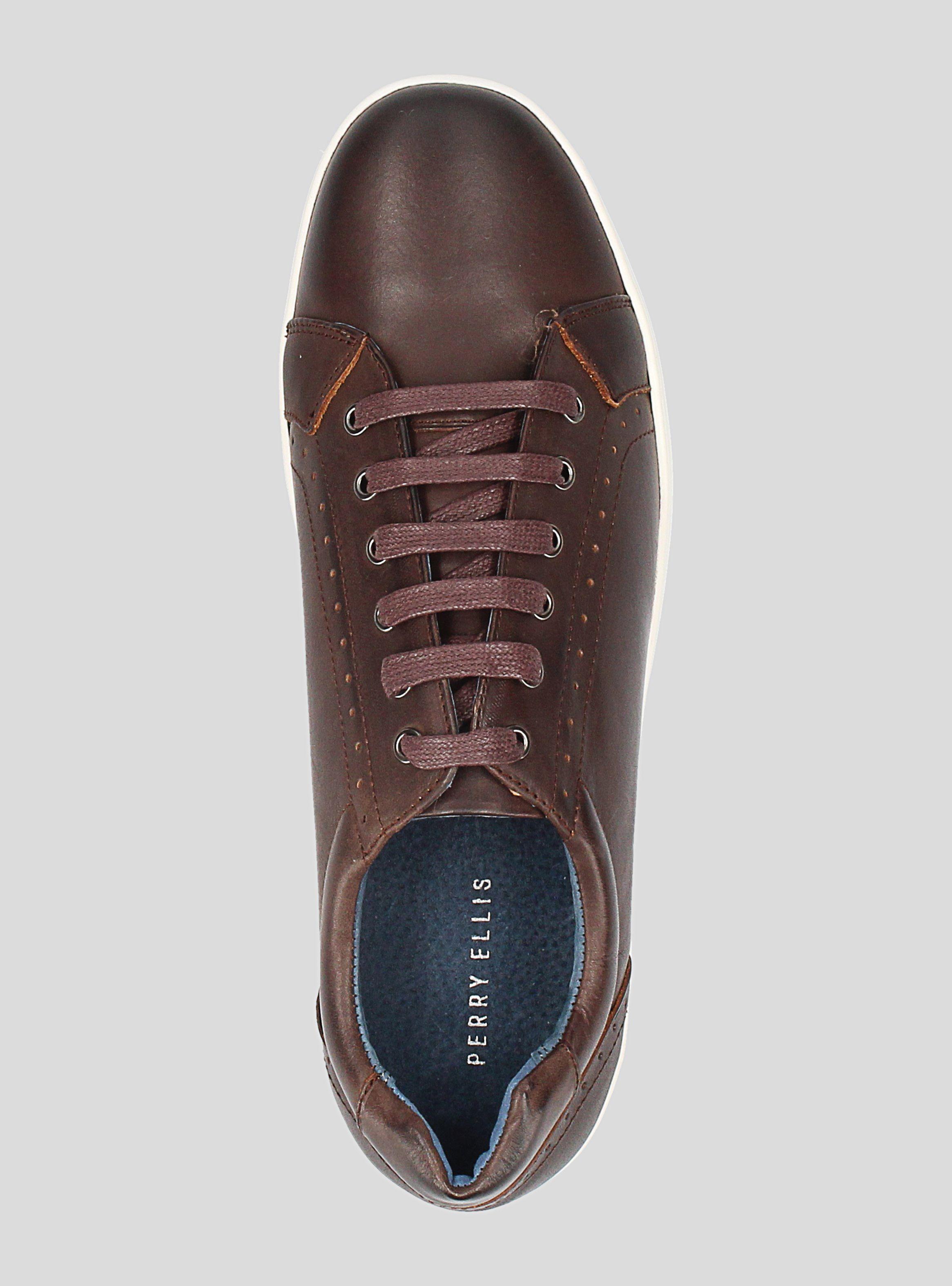 Zapatilla Perry Ellis Café Vestir Hombre-3