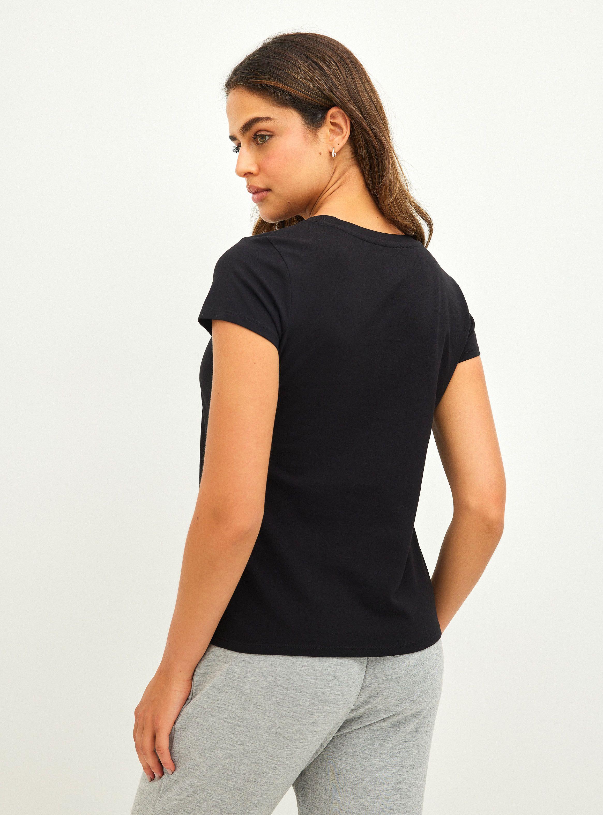 Polera Cuello Redondo Diseño Estampado CK NY-1