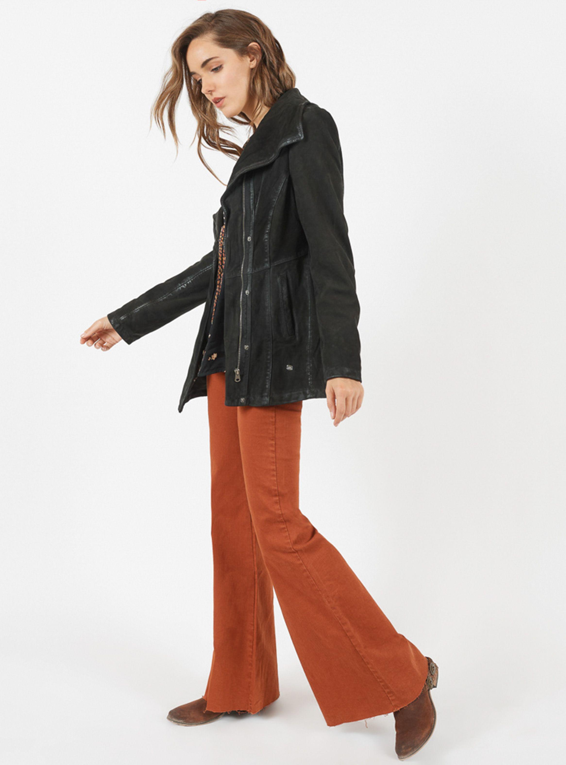 Chaqueta de Cuero Cruzada Umbrale Woman-3