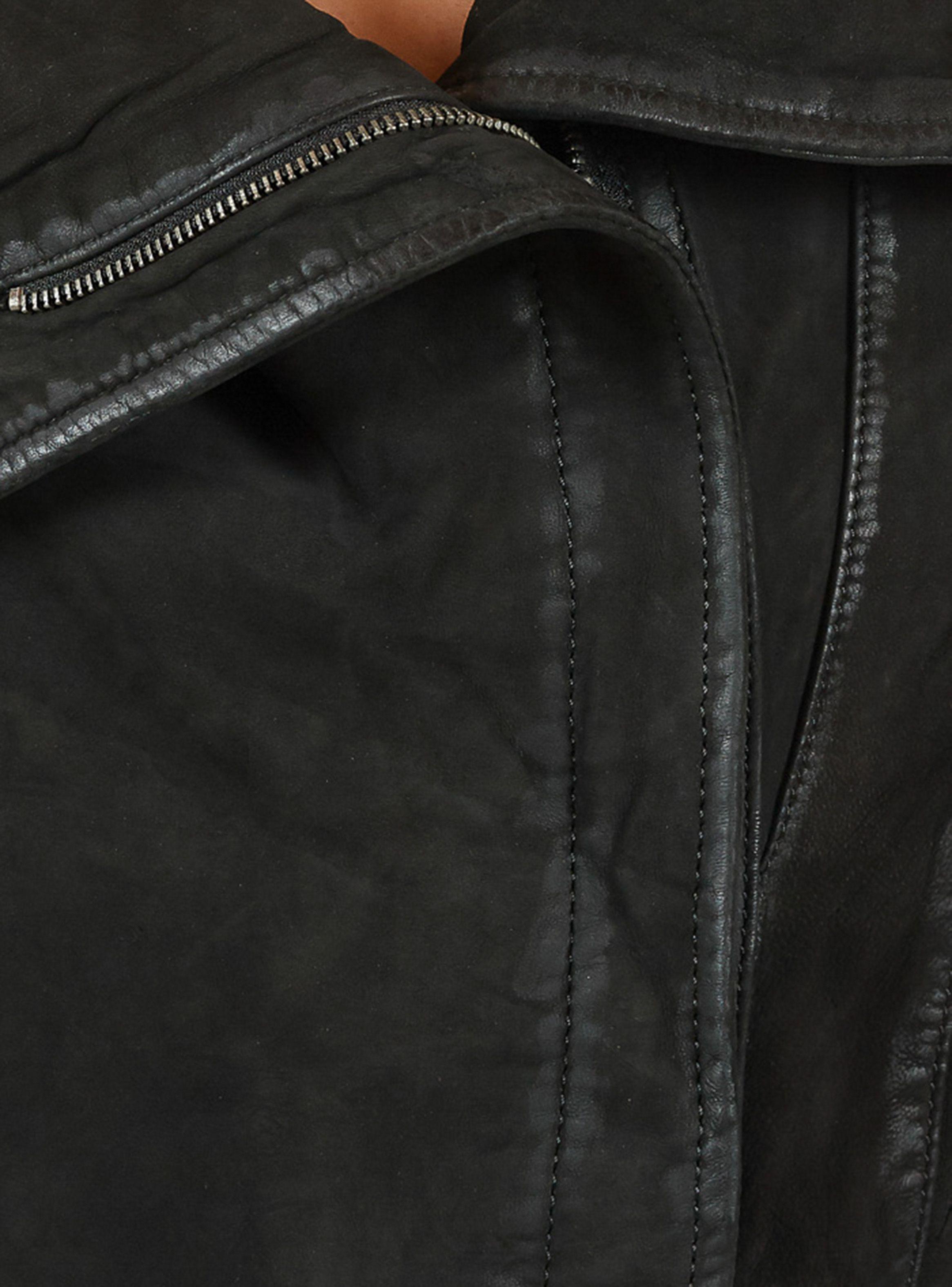 Chaqueta de Cuero Cruzada Umbrale Woman-2