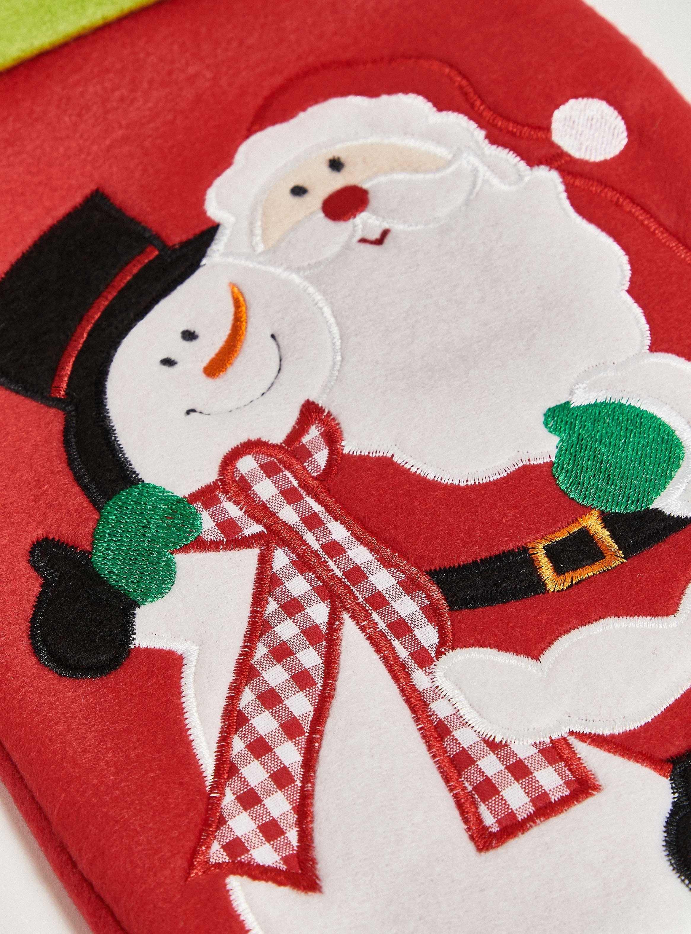 Bota de Navidad Santa y Snowman-2